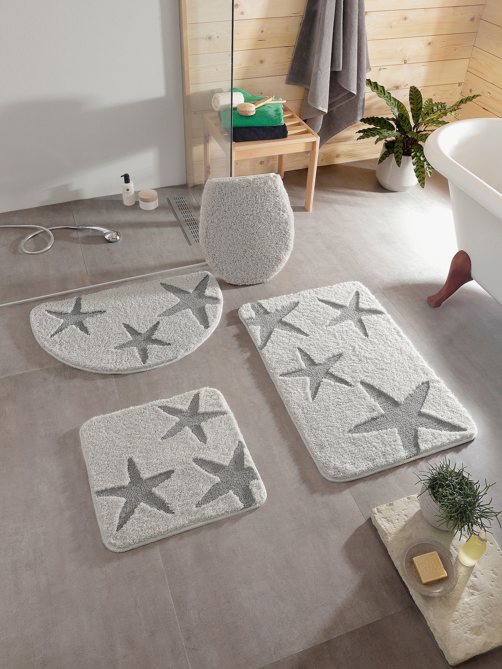 Hagemann Badematte - hellgrau