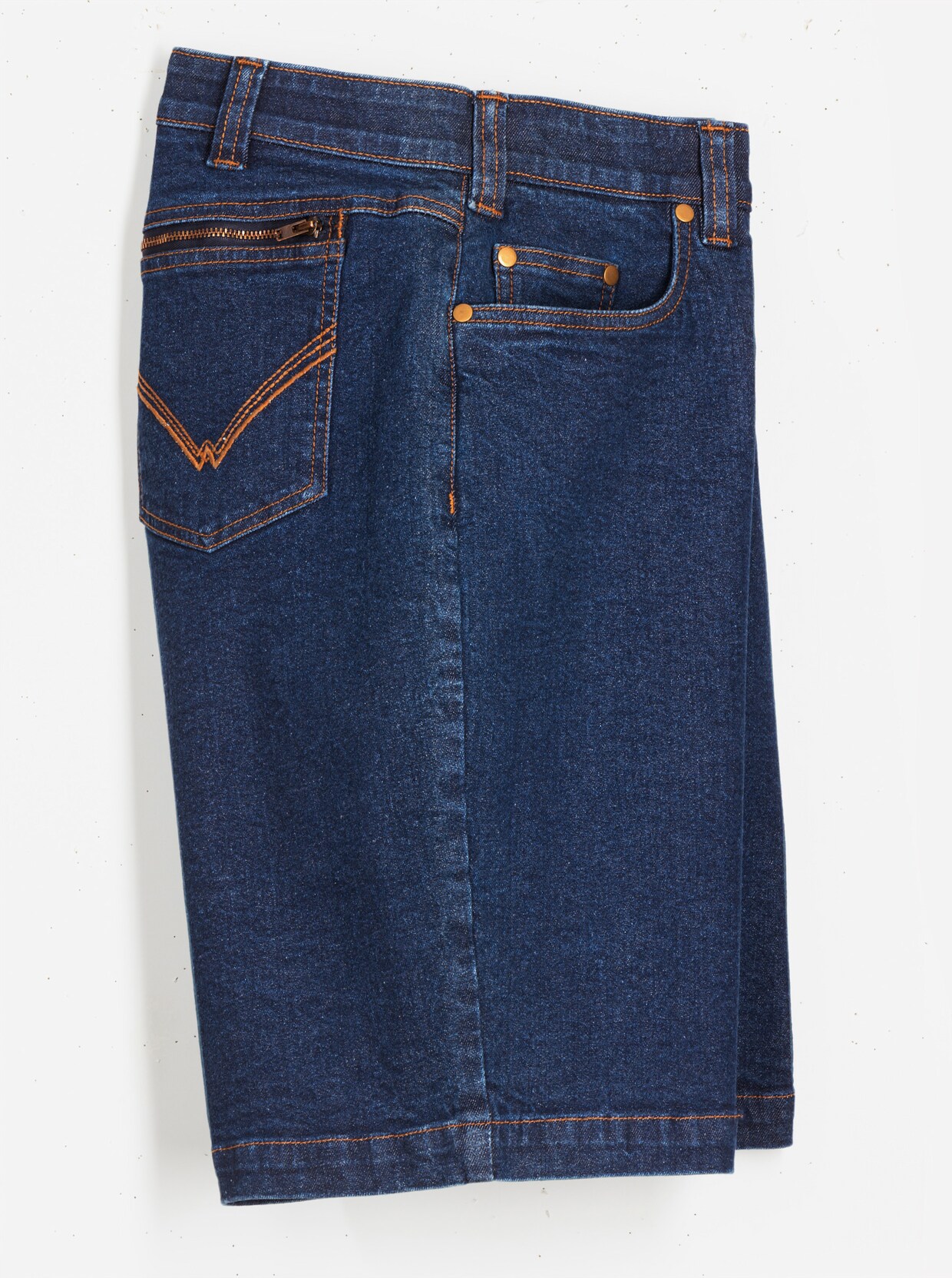 Jeans-Bermudas - blue-stone-washed