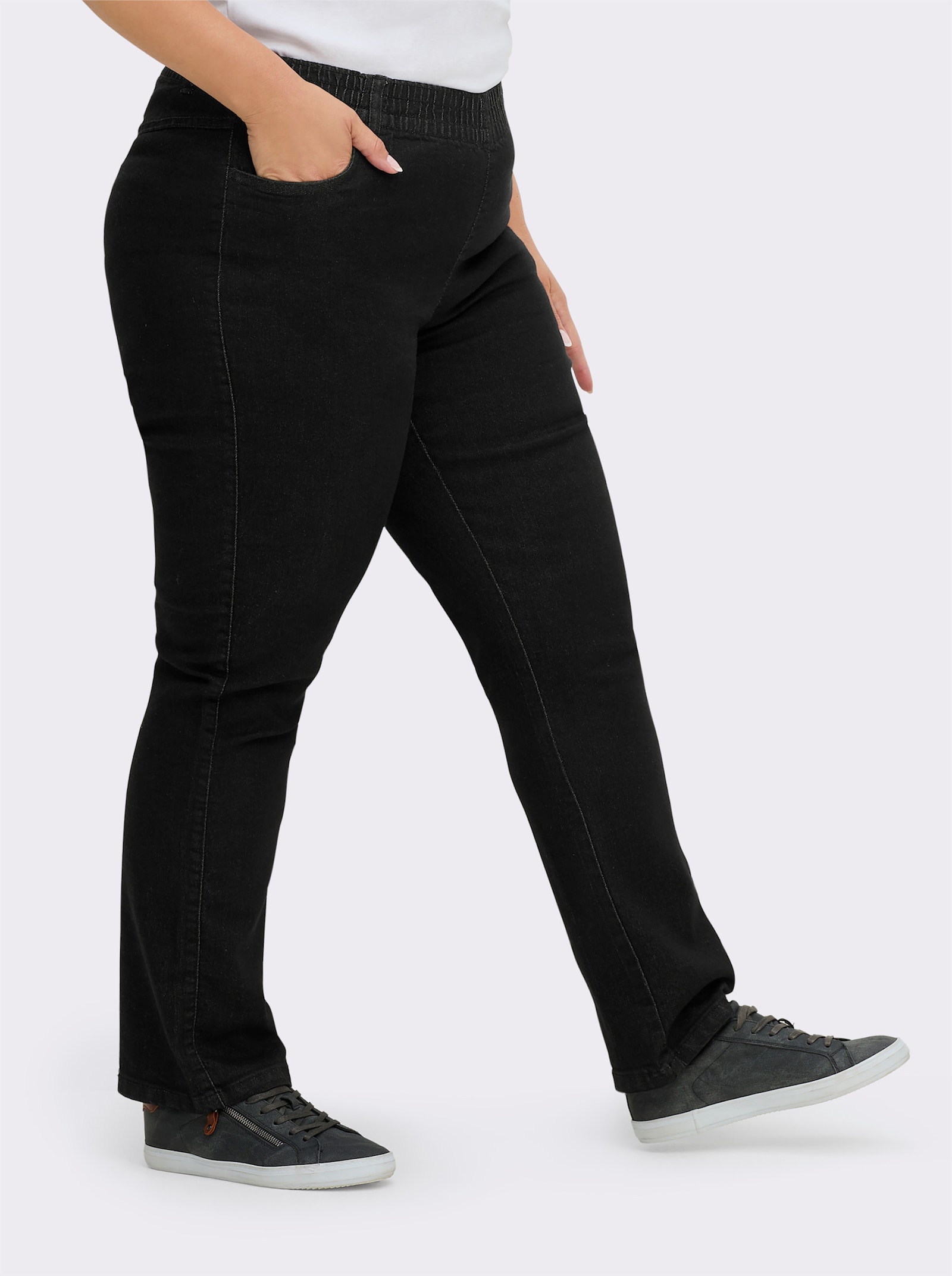 Jeans in Stretch-Qualität - grey-denim + black denim