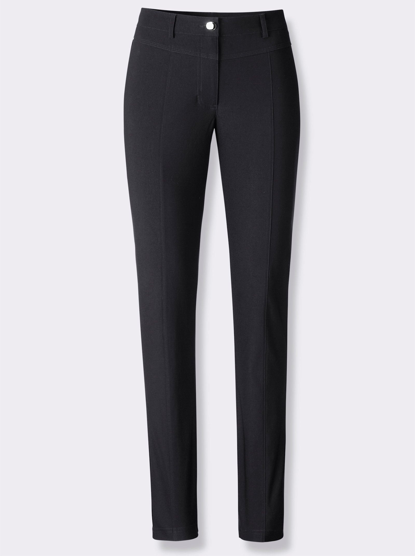 Bengalinhose mit aufgesetzten Gesäßtaschen - schwarz