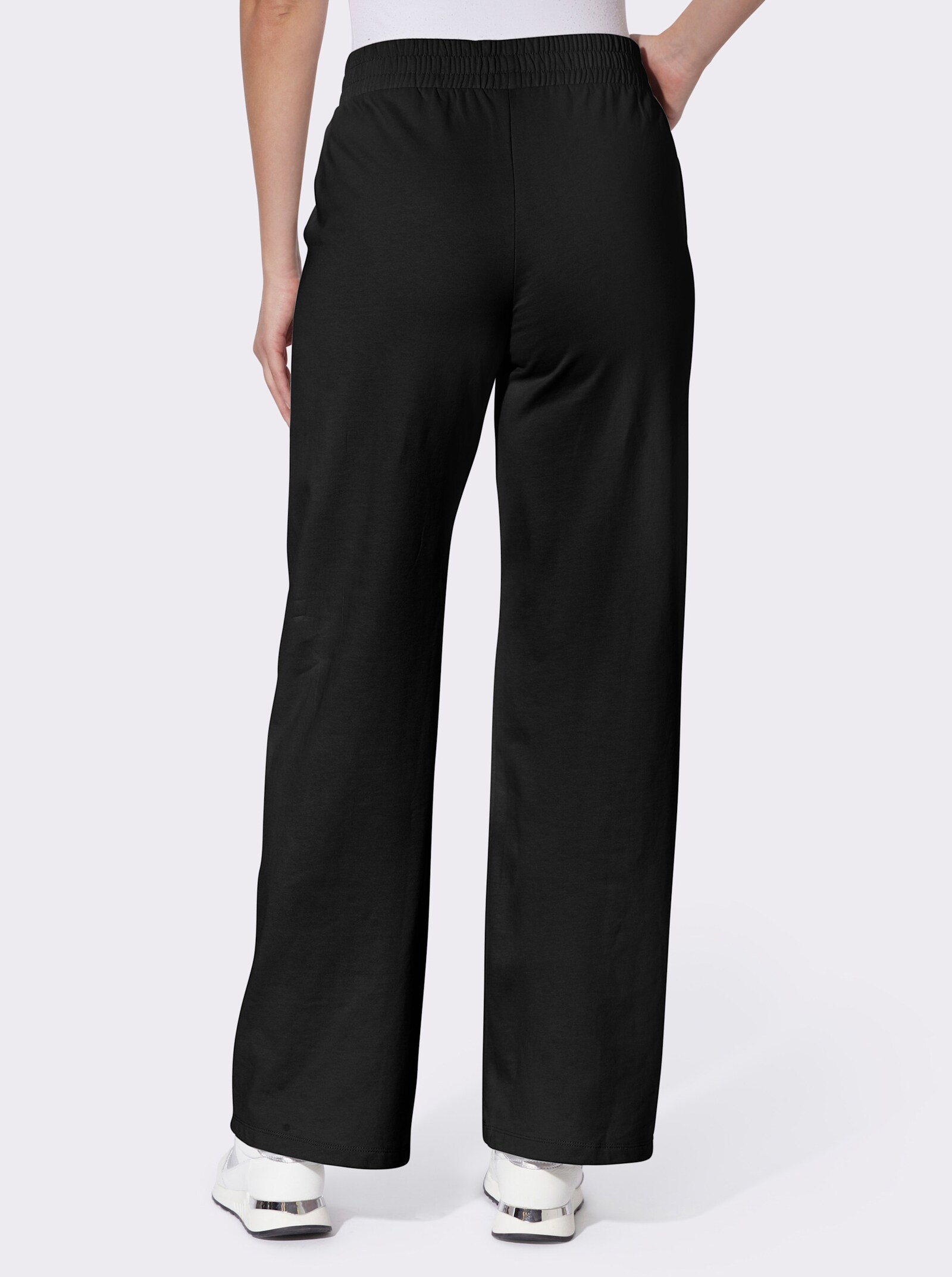  Jerseyhose in weiter Form - schwarz