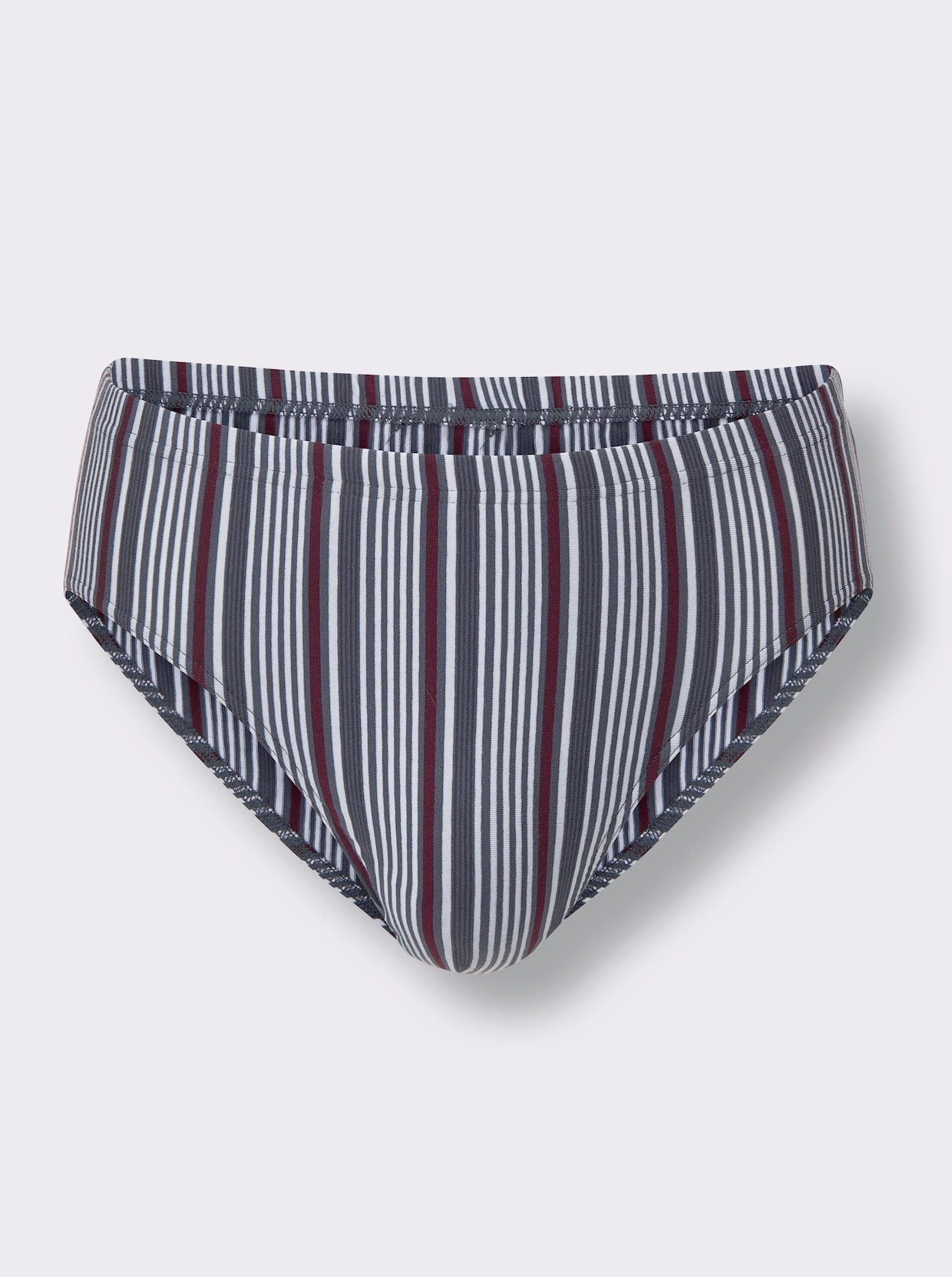 Comte Slips - grijs/bordeaux gestreept