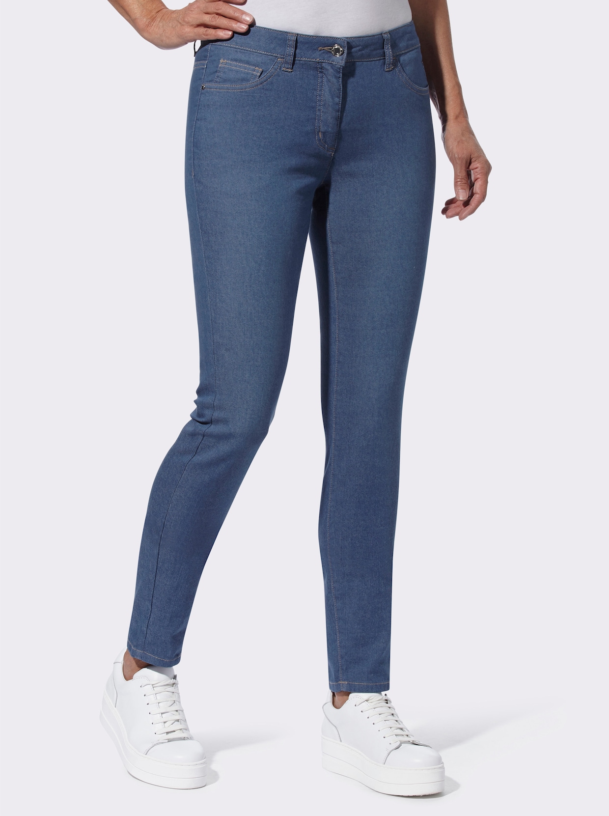 Jeans - jeansblau