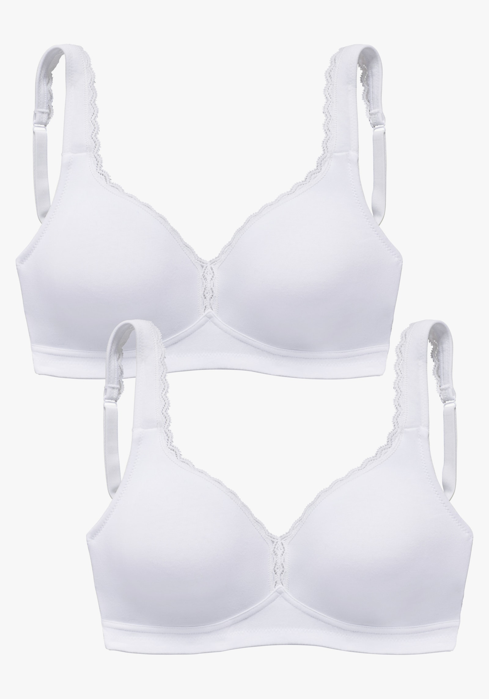 petite fleur Entlastungs-BH - 2x weiß