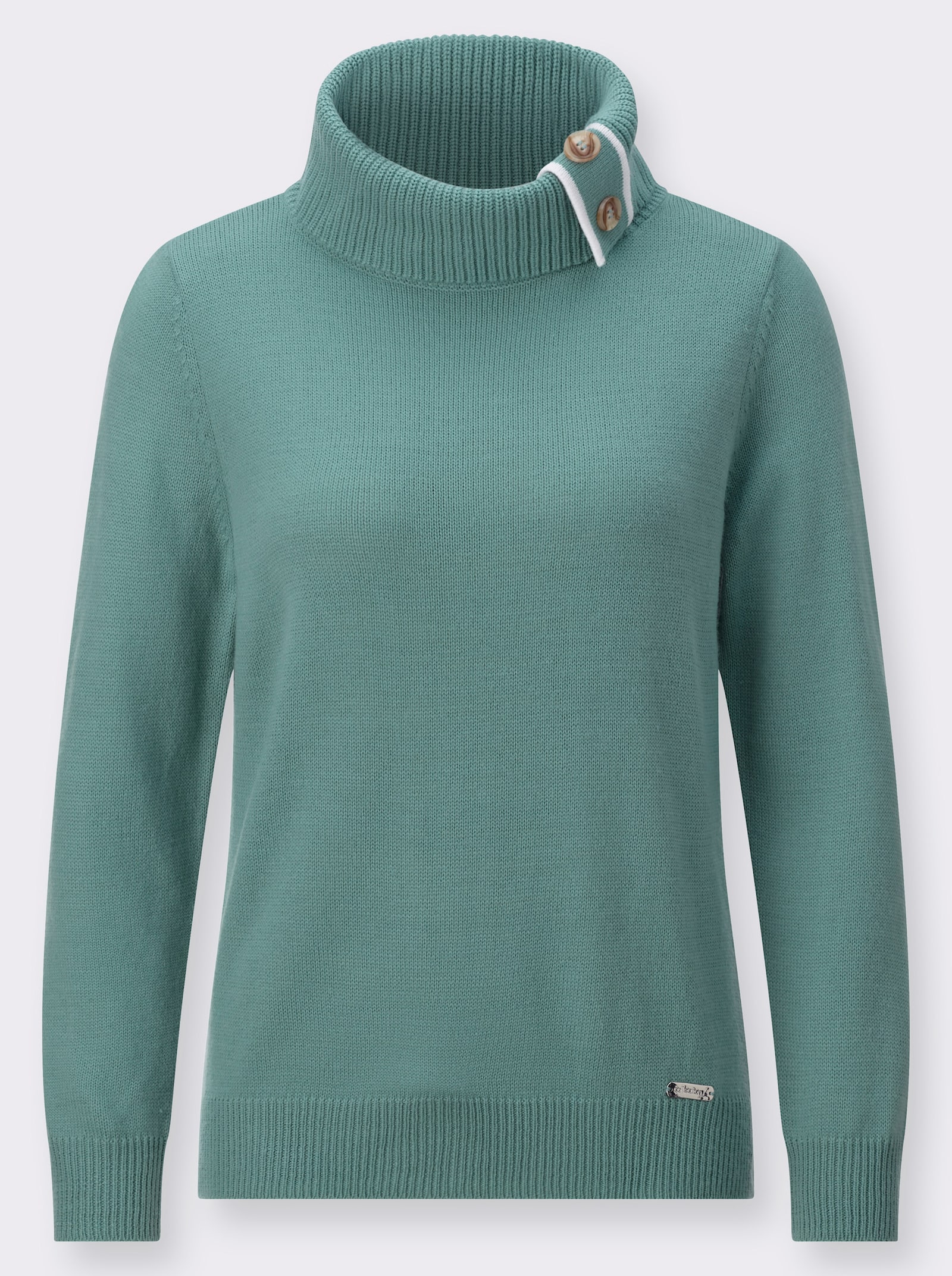 Pullover mit Rollkragen - jade