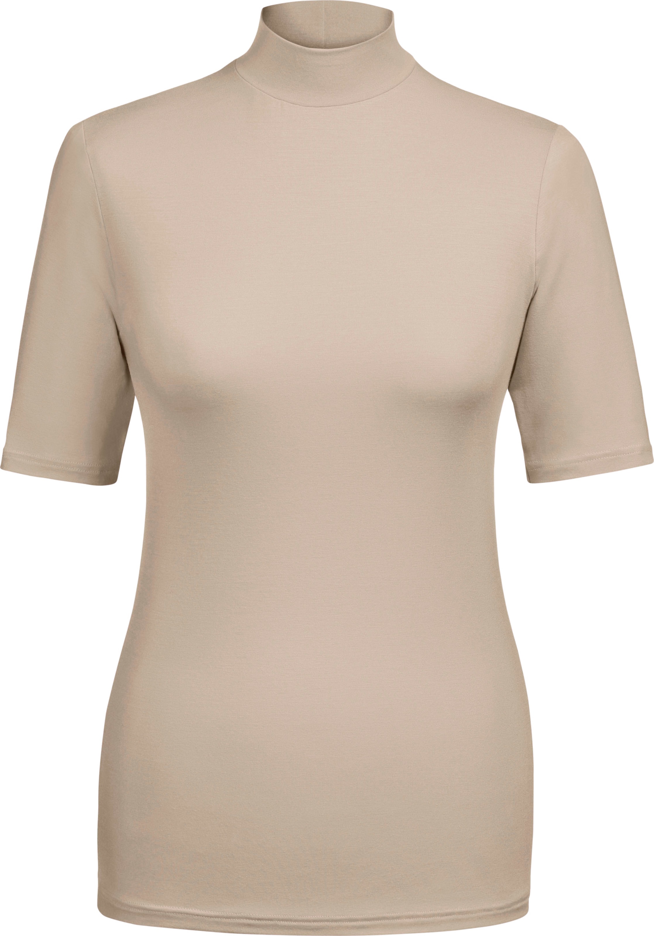 Wäschepur Damen Blazershirt Mit Stehkragen Sand, Größe 38 - Bild 4