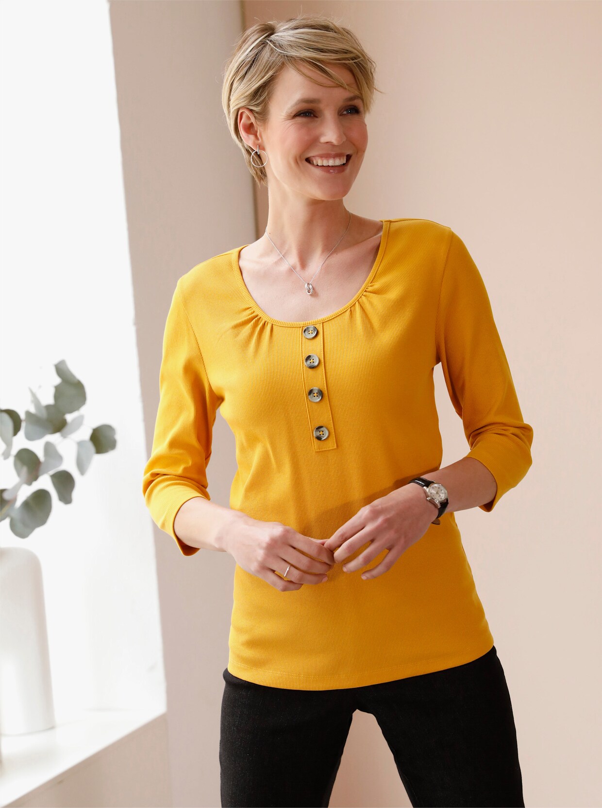 Geribd shirt - oker