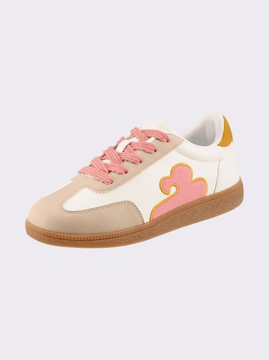 heine Sneaker im Farbmix - weiß-bunt