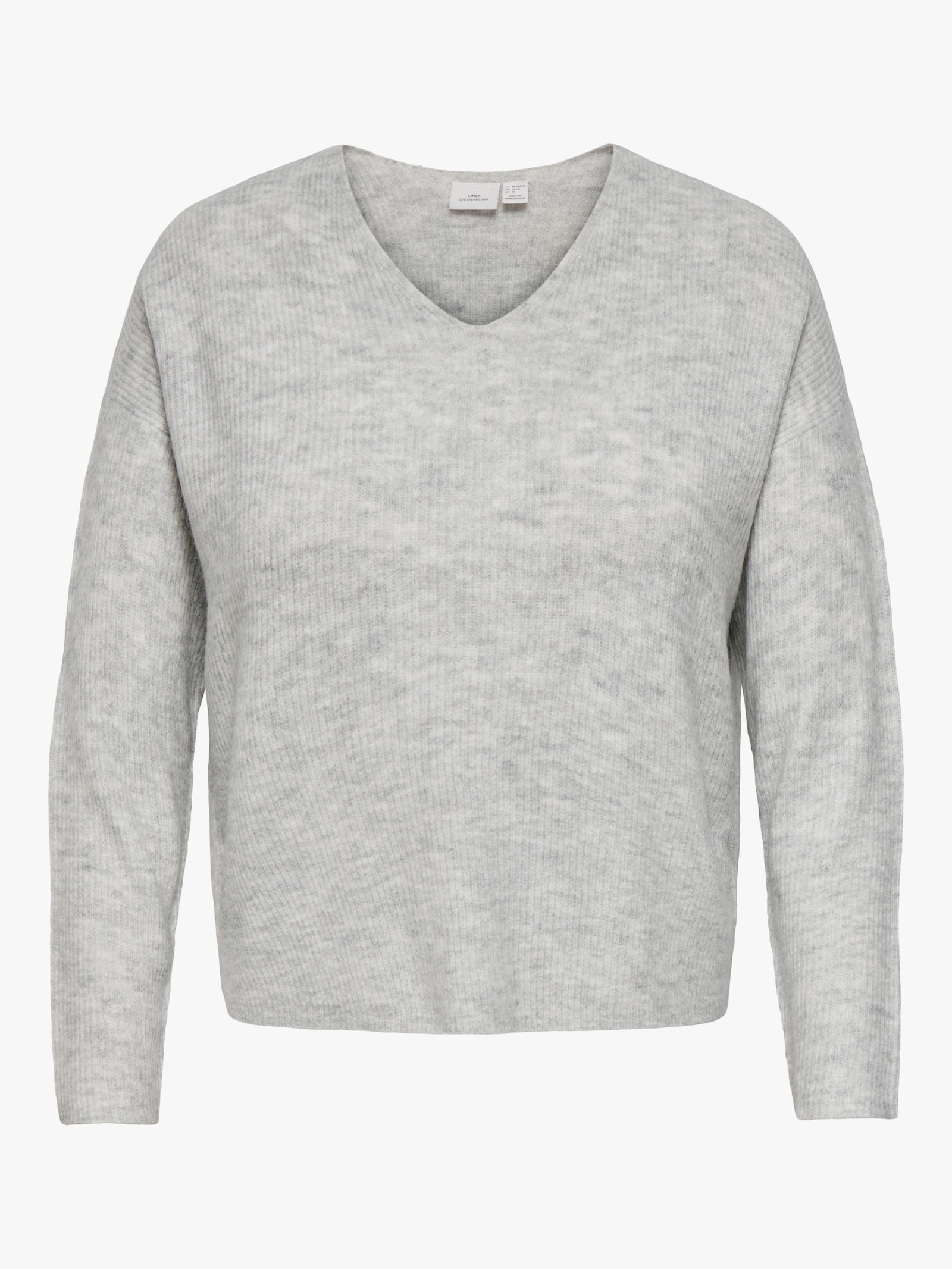 ONLY CARMAKOMA Strickpullover - light grey melange