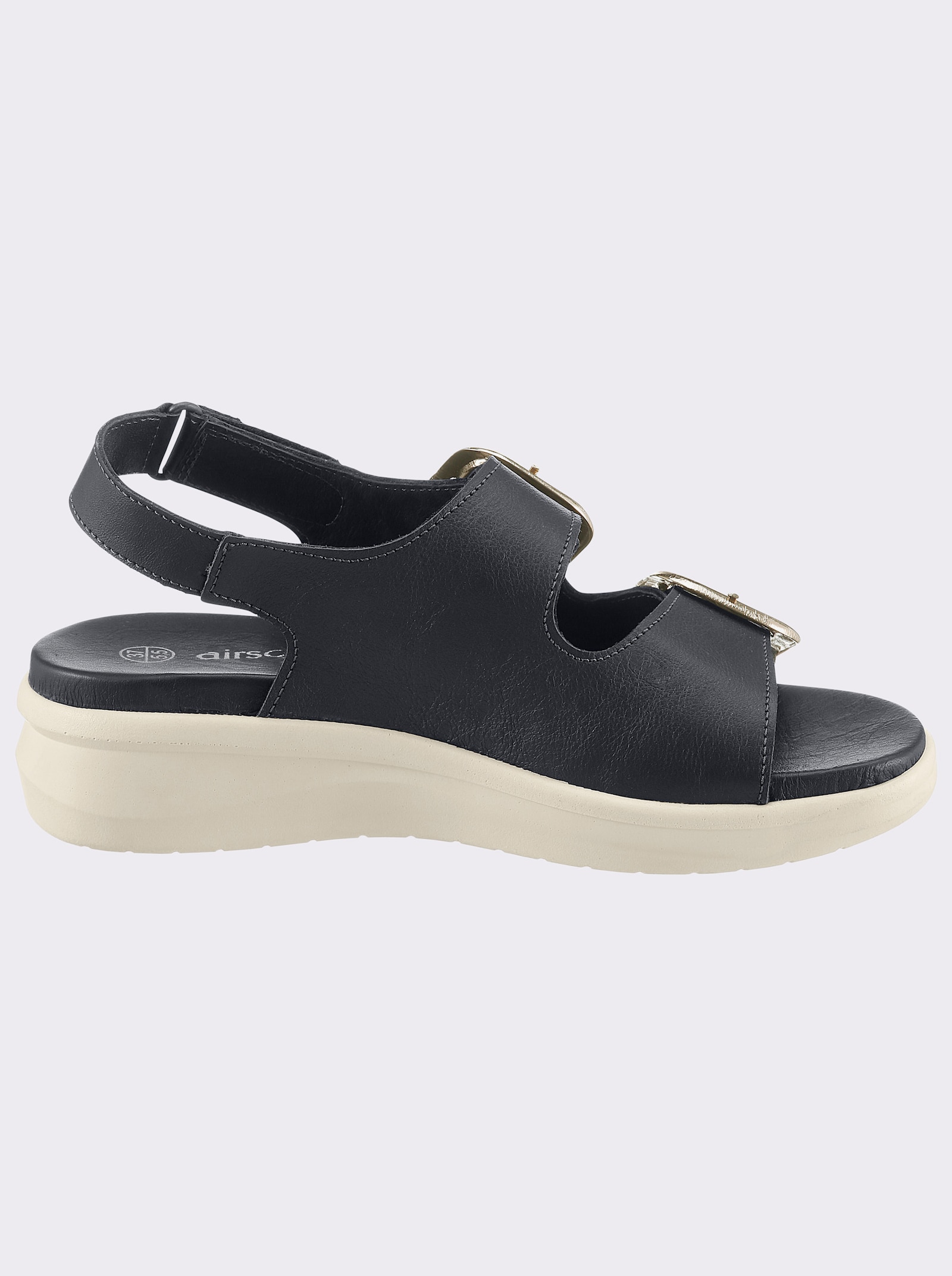 airsoft modern+ Sandalette mit Klettverschlüssen - marine