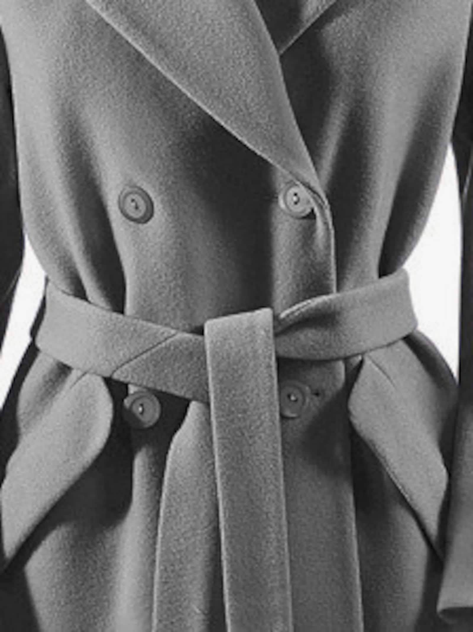 heine Wolljacke mit Schalkragen - silbergrau