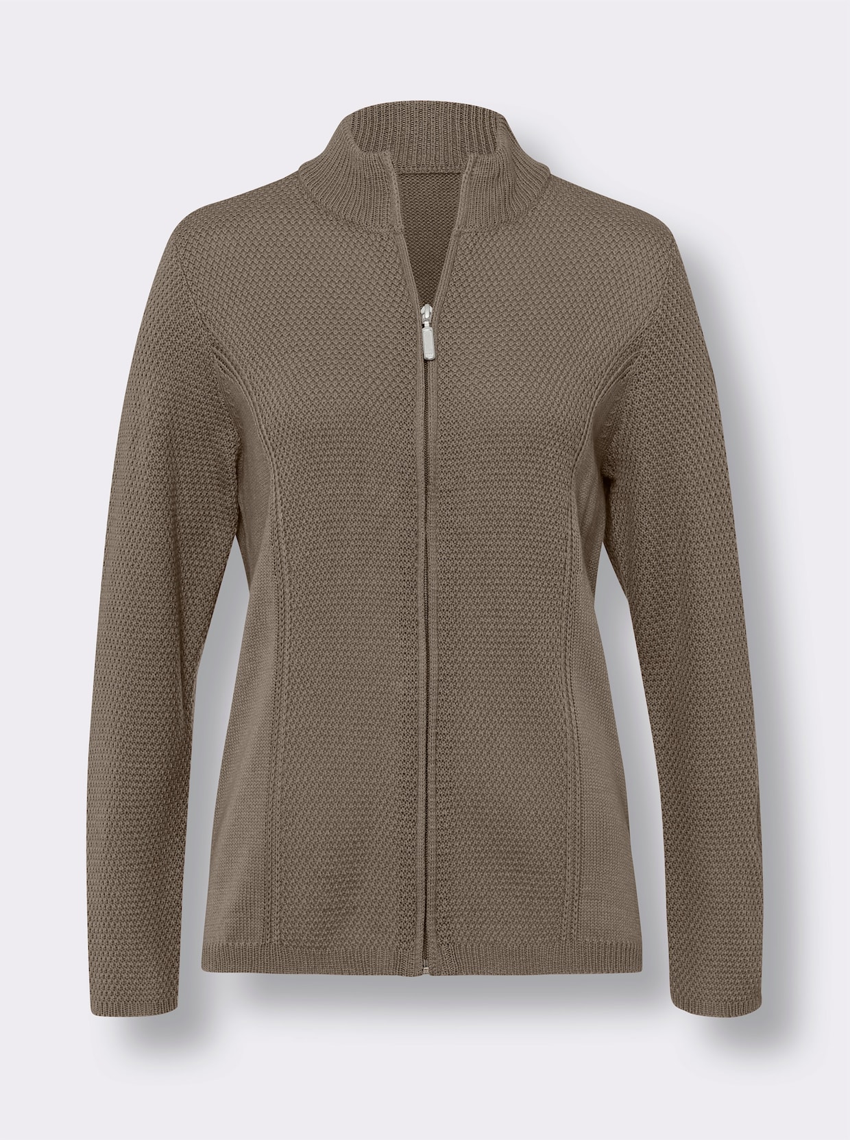 Strickjacke - taupe