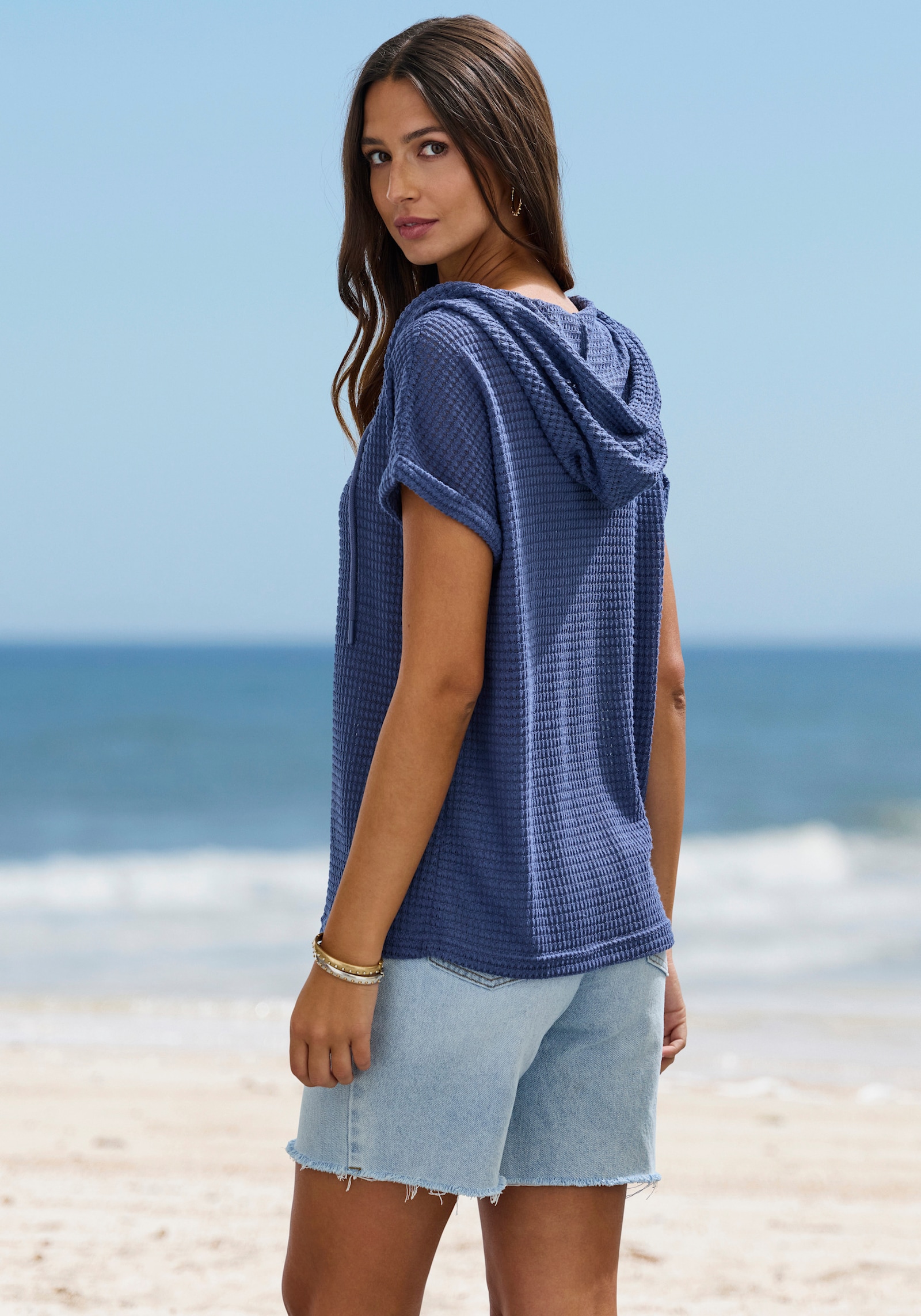 LASCANA Strandshirt - blau