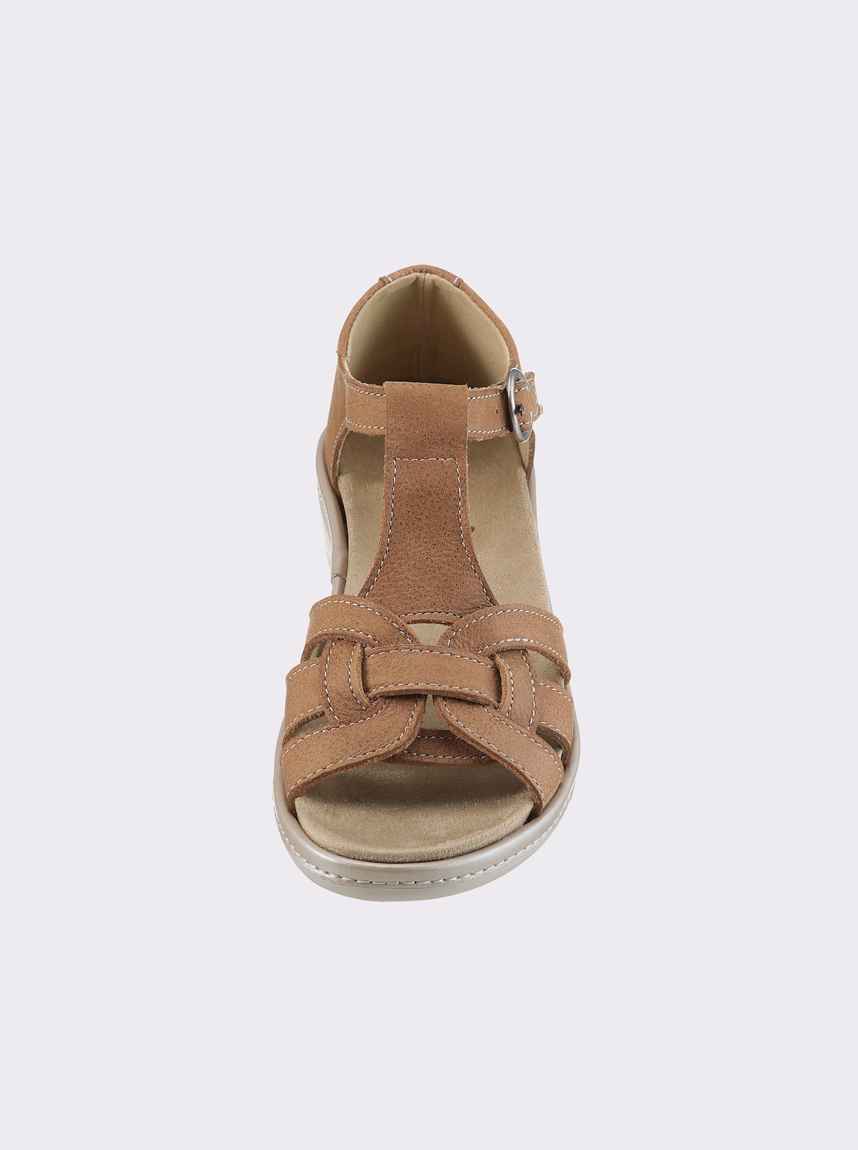 airsoft comfort+ Sandalette - cognac
