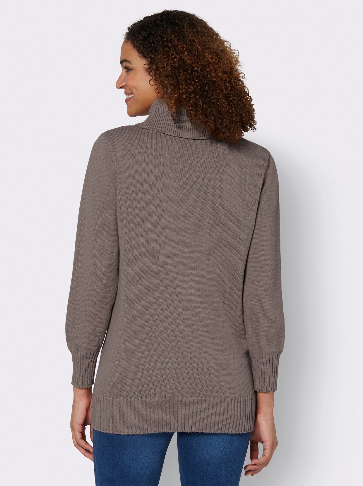 Lange pullover - taupe