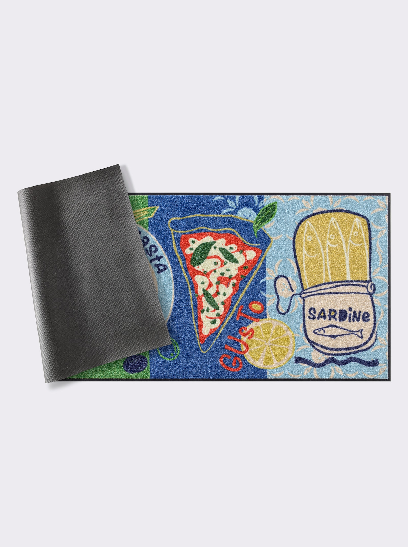 Salonloewe Paillasson - bleu-vert imprimé