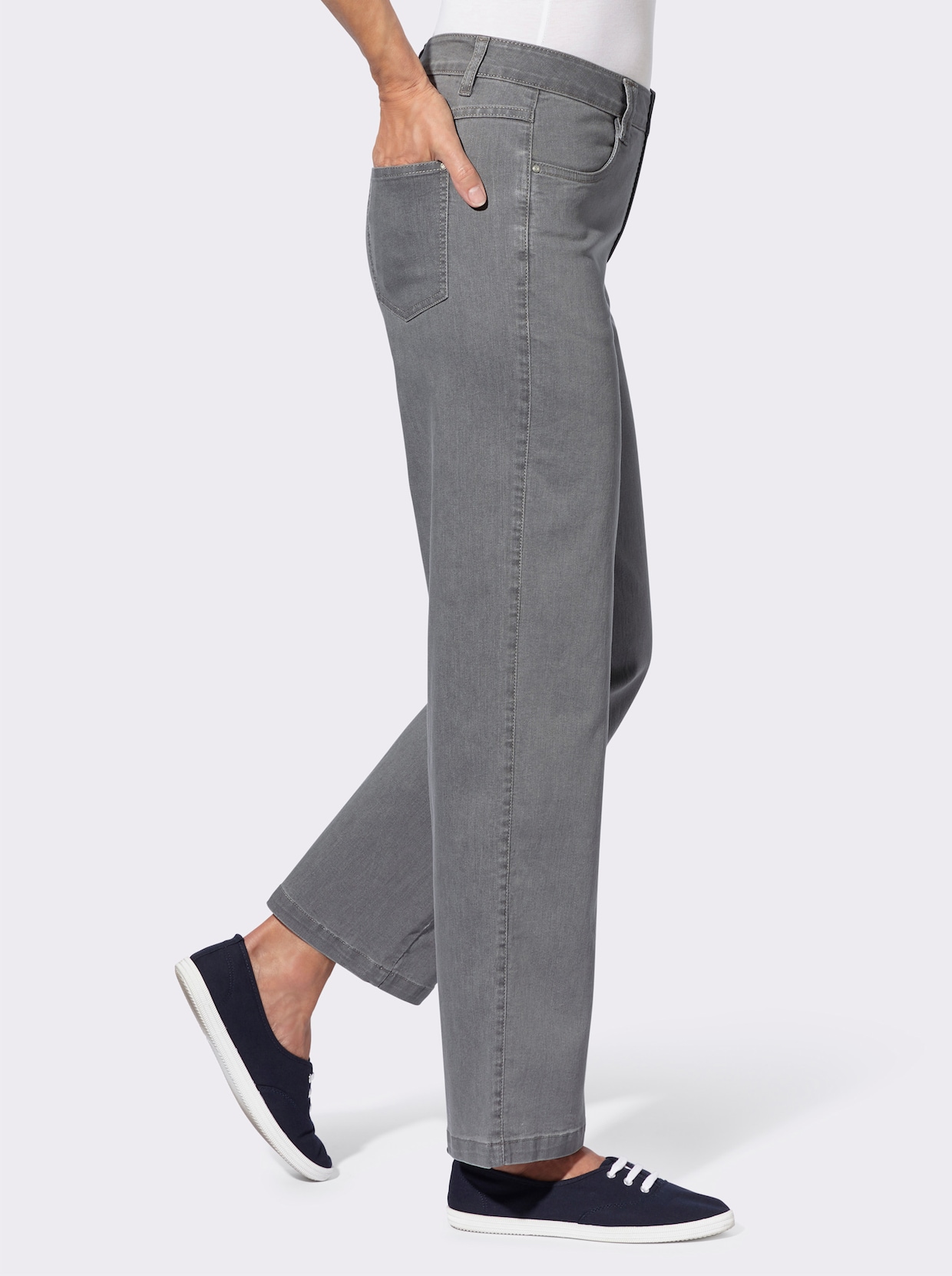 jeans - light grey-denim