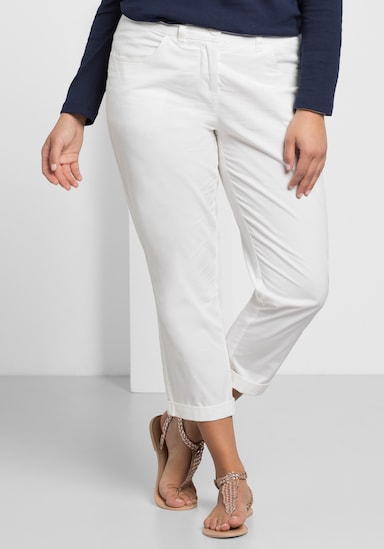 sheego 7/8-Hose in schmaler Form - weiss