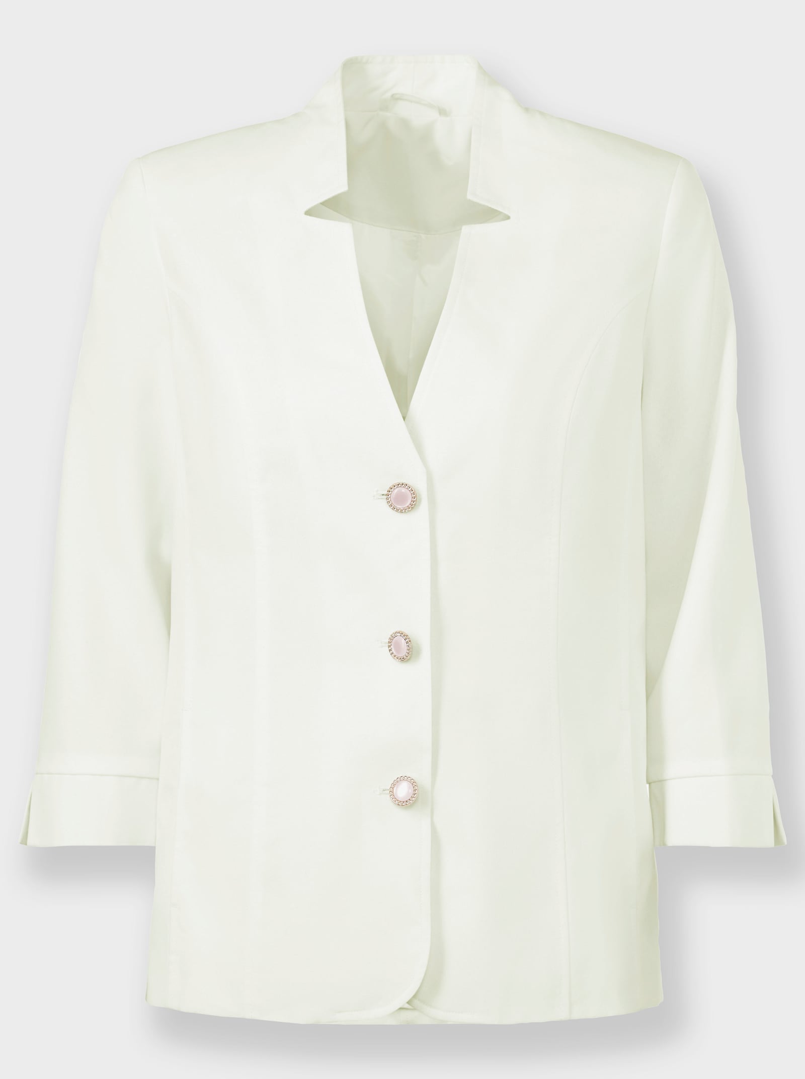 Blazer in Leinen-Optik - ecru