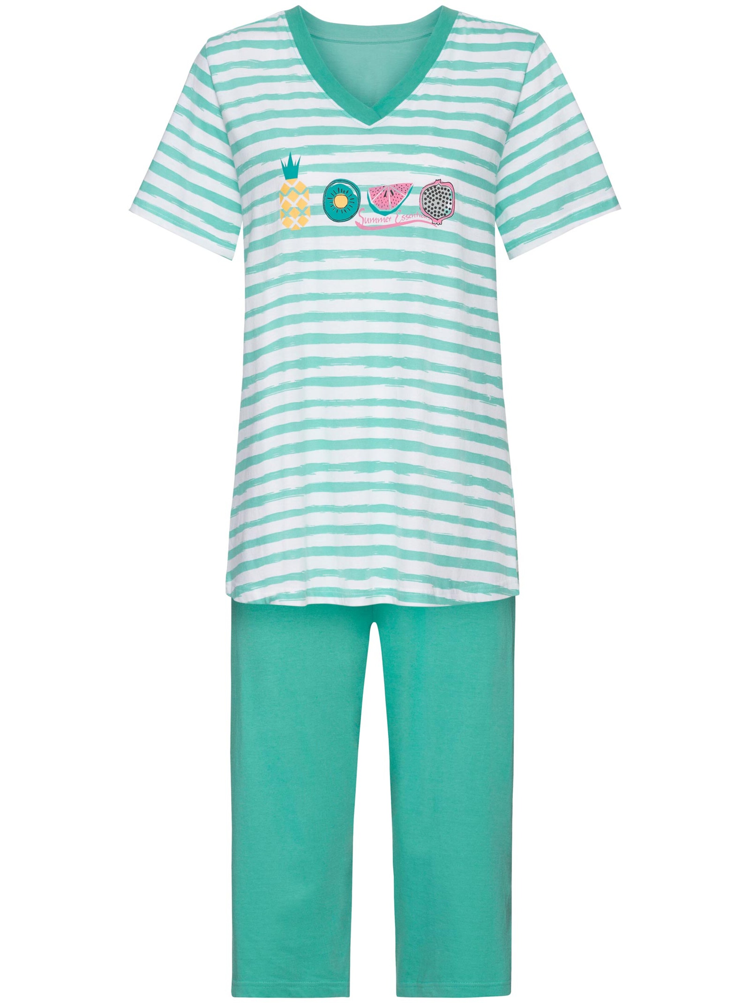 Comtessa Capri-Anzüge - grün + grün-geringelt