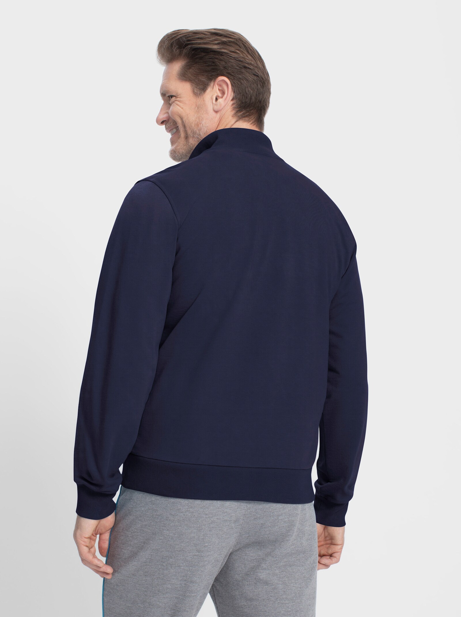 Catamaran Sports Sweatshirt met borstzak met rits - marine
