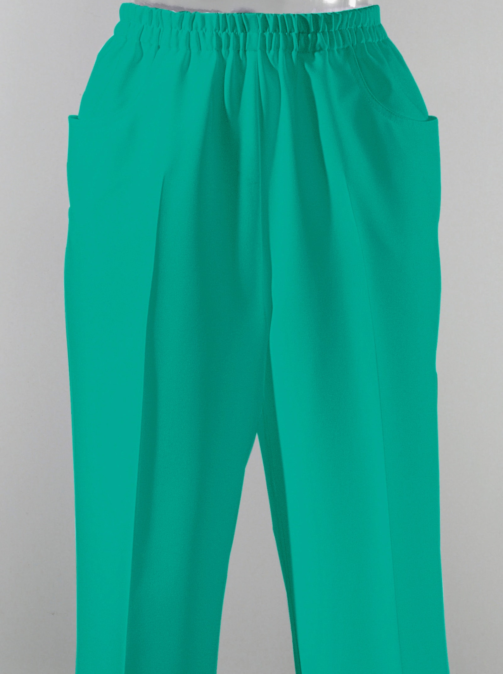 Caprihose mit Bügelfalte - smaragdgrün