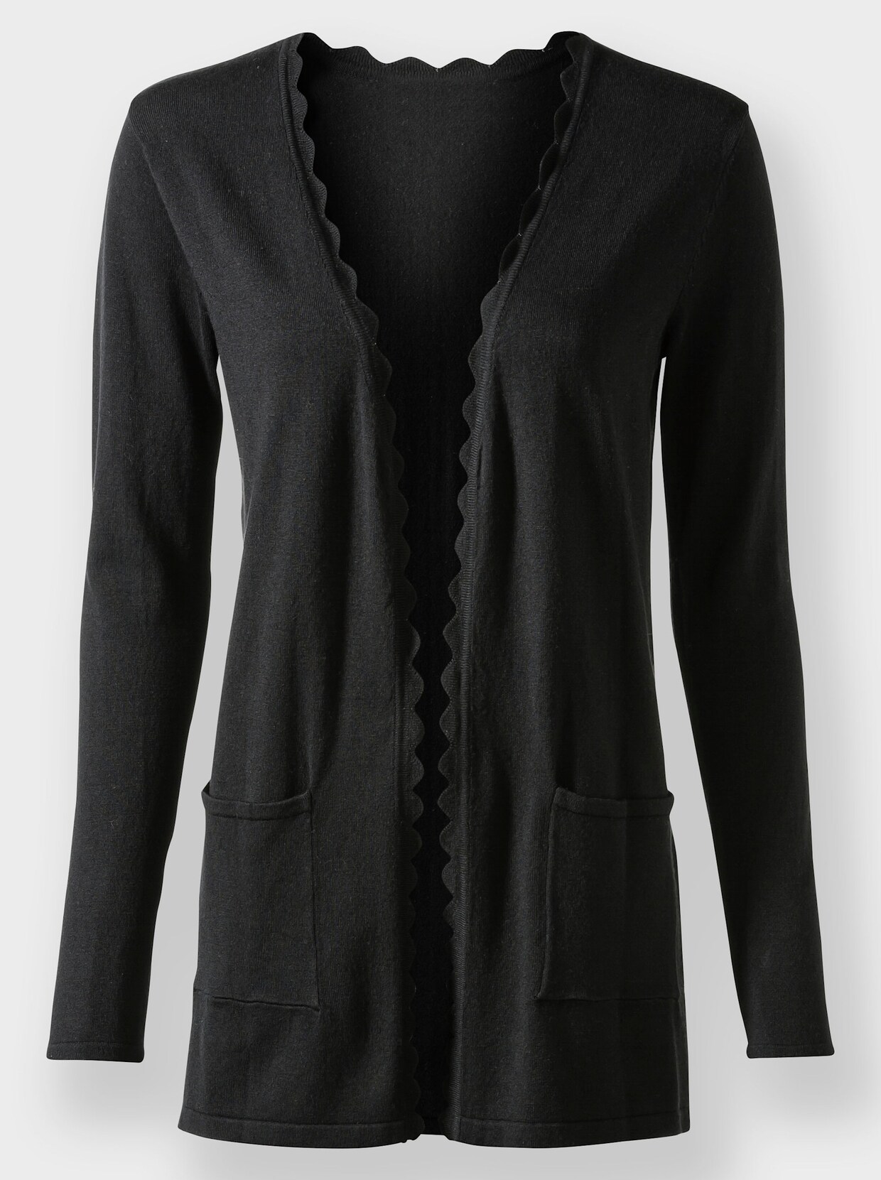 heine Veste en tricot fin - noir