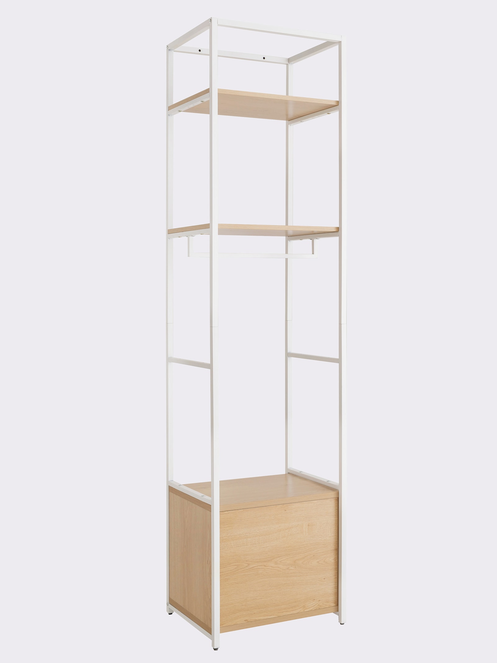 heine home Hochschrank - weiß-natur