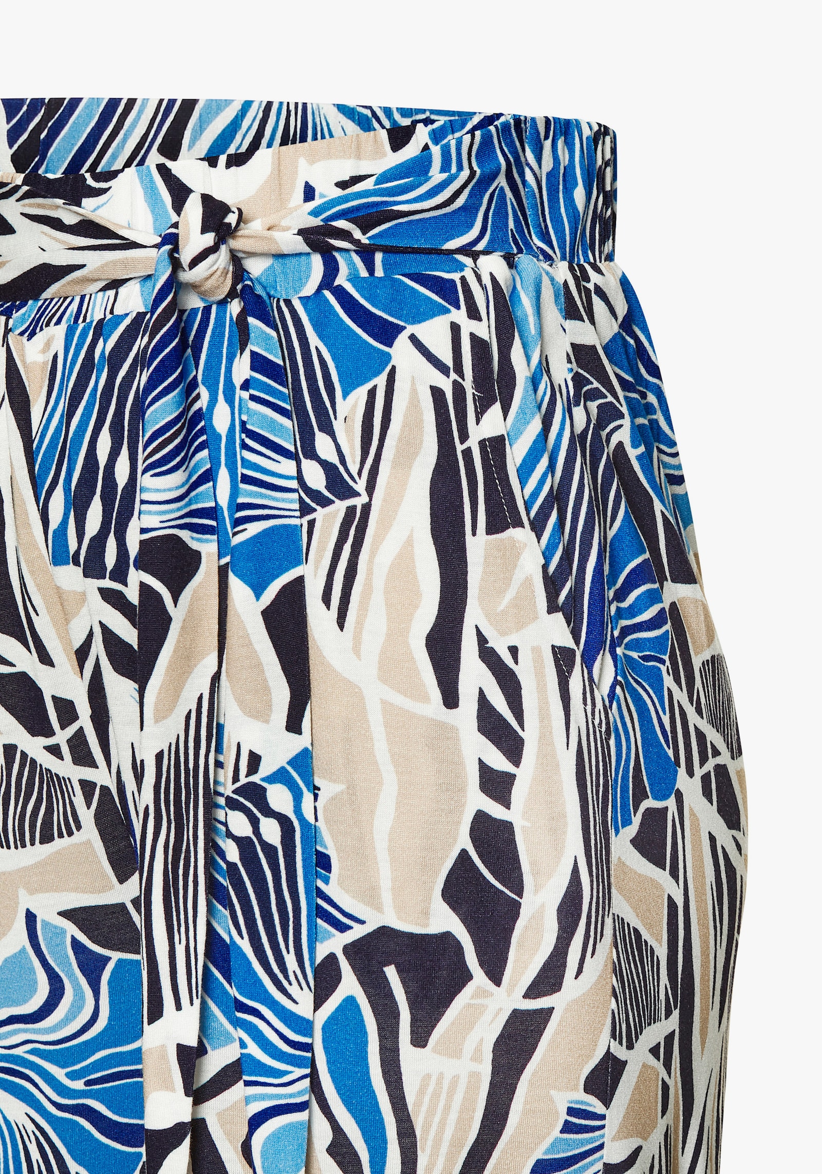 LASCANA Palazzo-broek - blau-creme-sand bedruckt