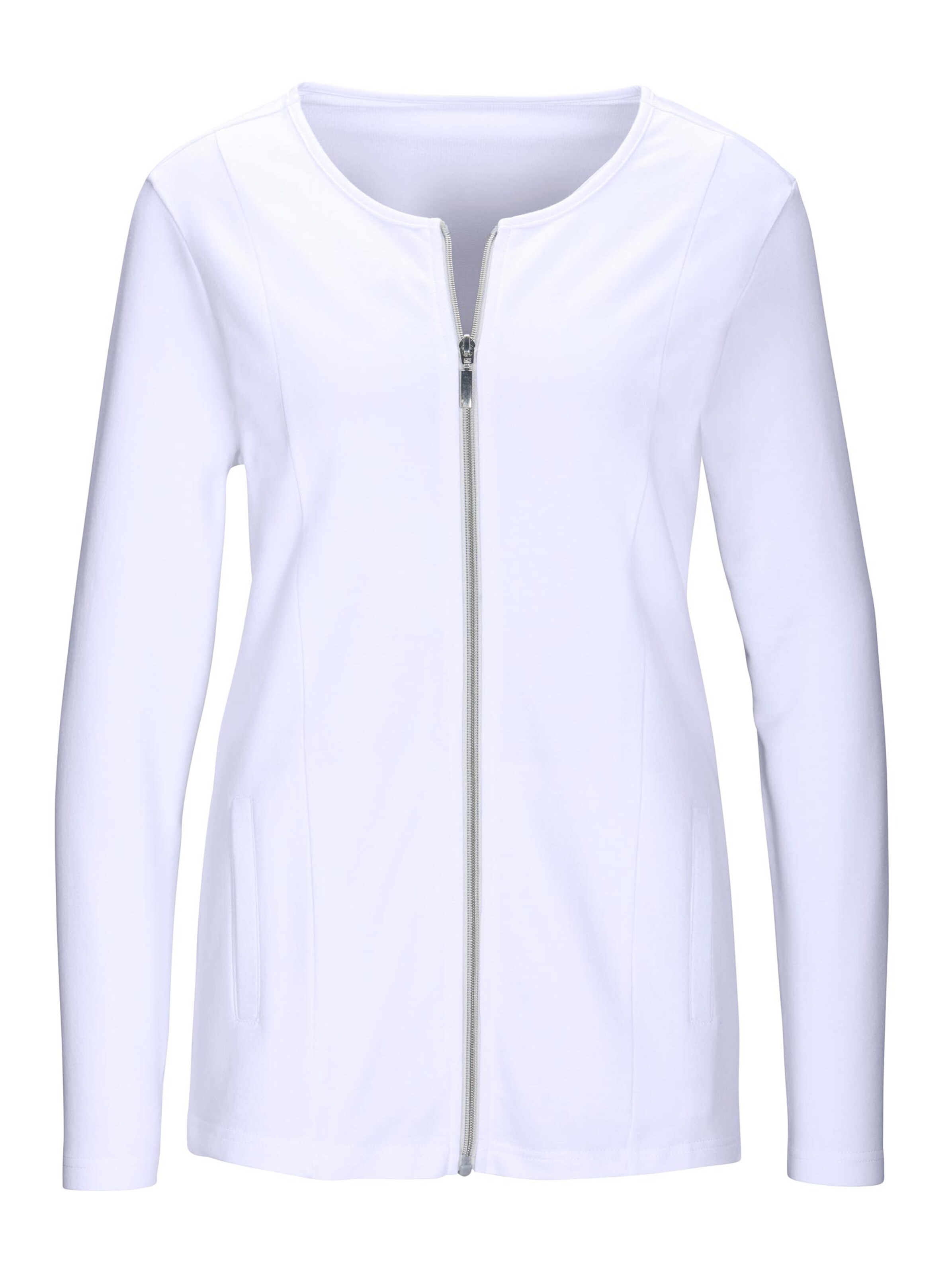 Shirtjacke - weiß