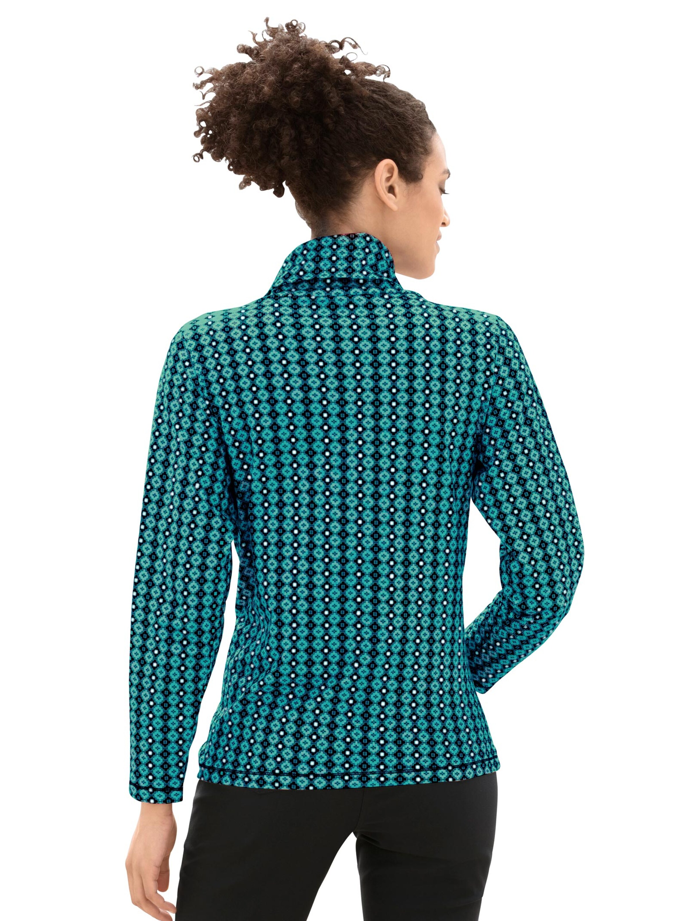 Shirt - grün-schwarz-gemustert