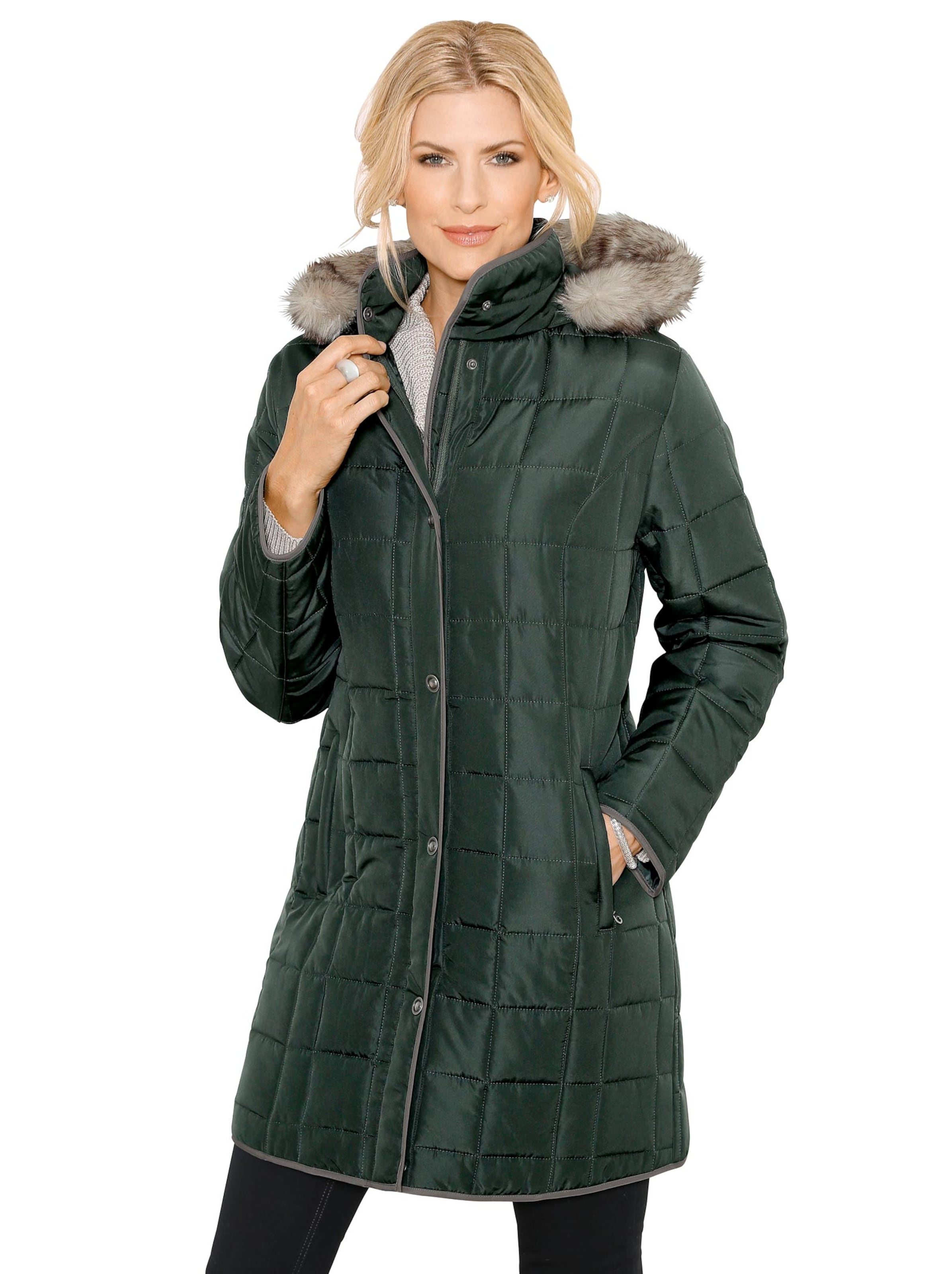 Longjacke - dunkelgrün