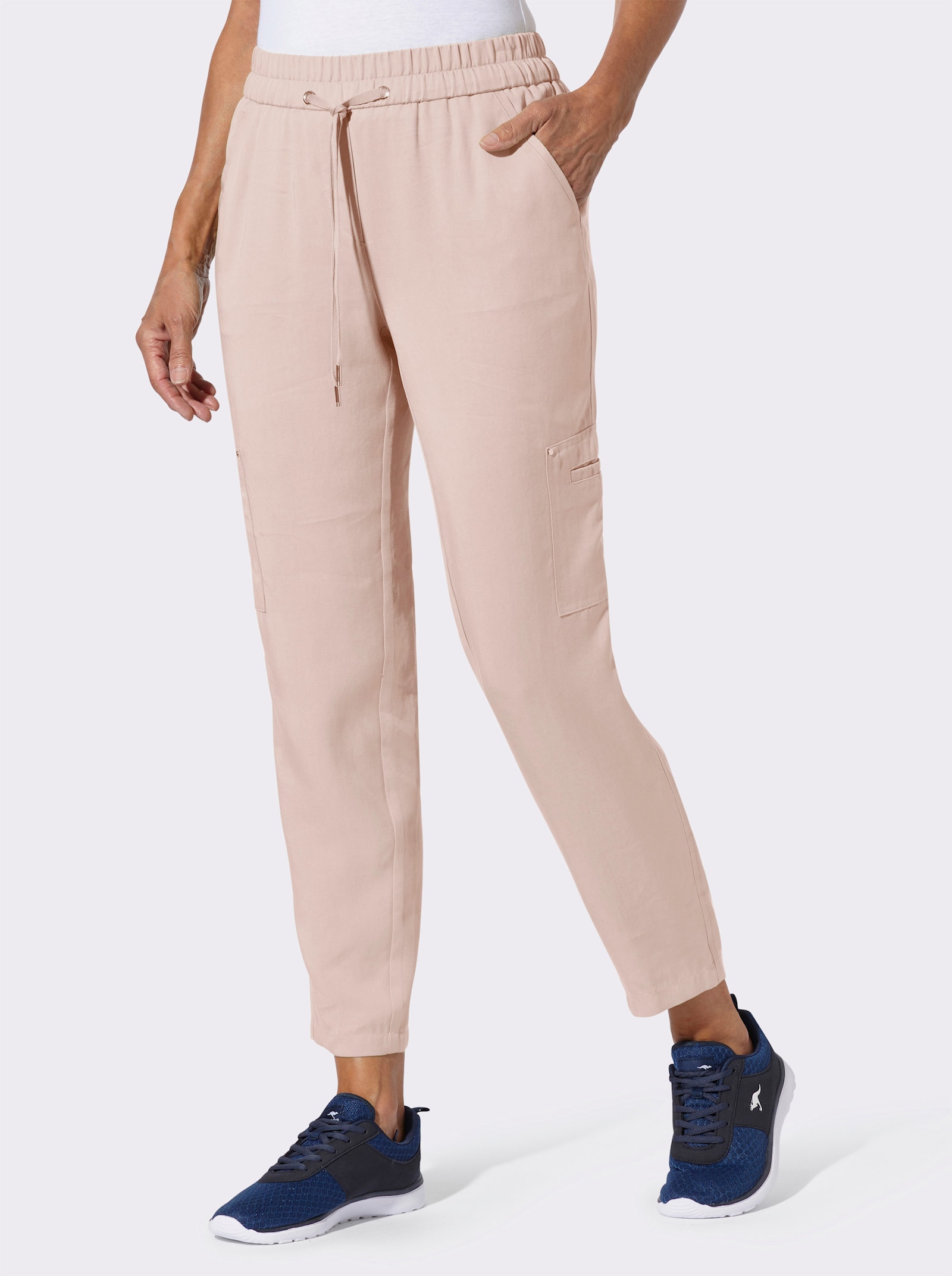 Jogg Pants aus Lyocell (TENCEL) - puder