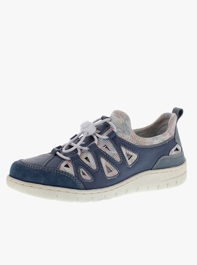 Reflexan Slipper im Materialmix - jeansblau