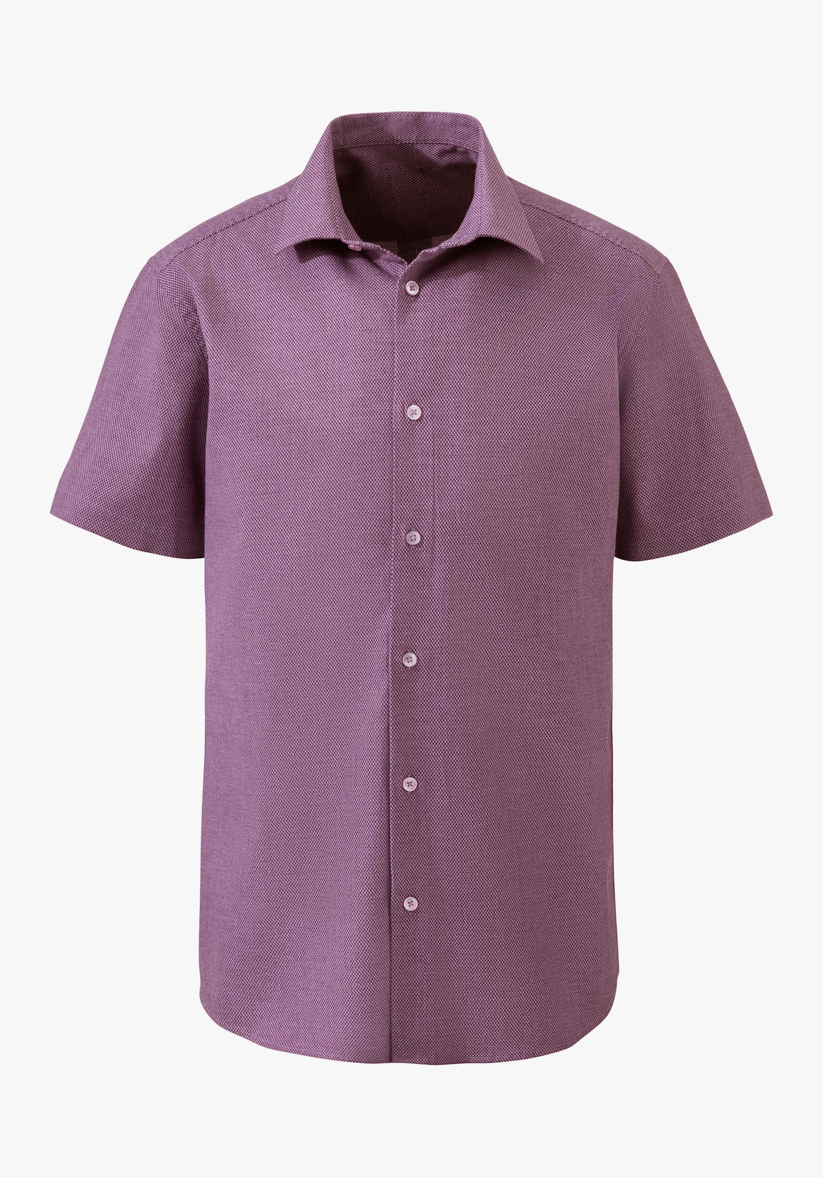 H.I.S Kurzarmhemd - aubergine