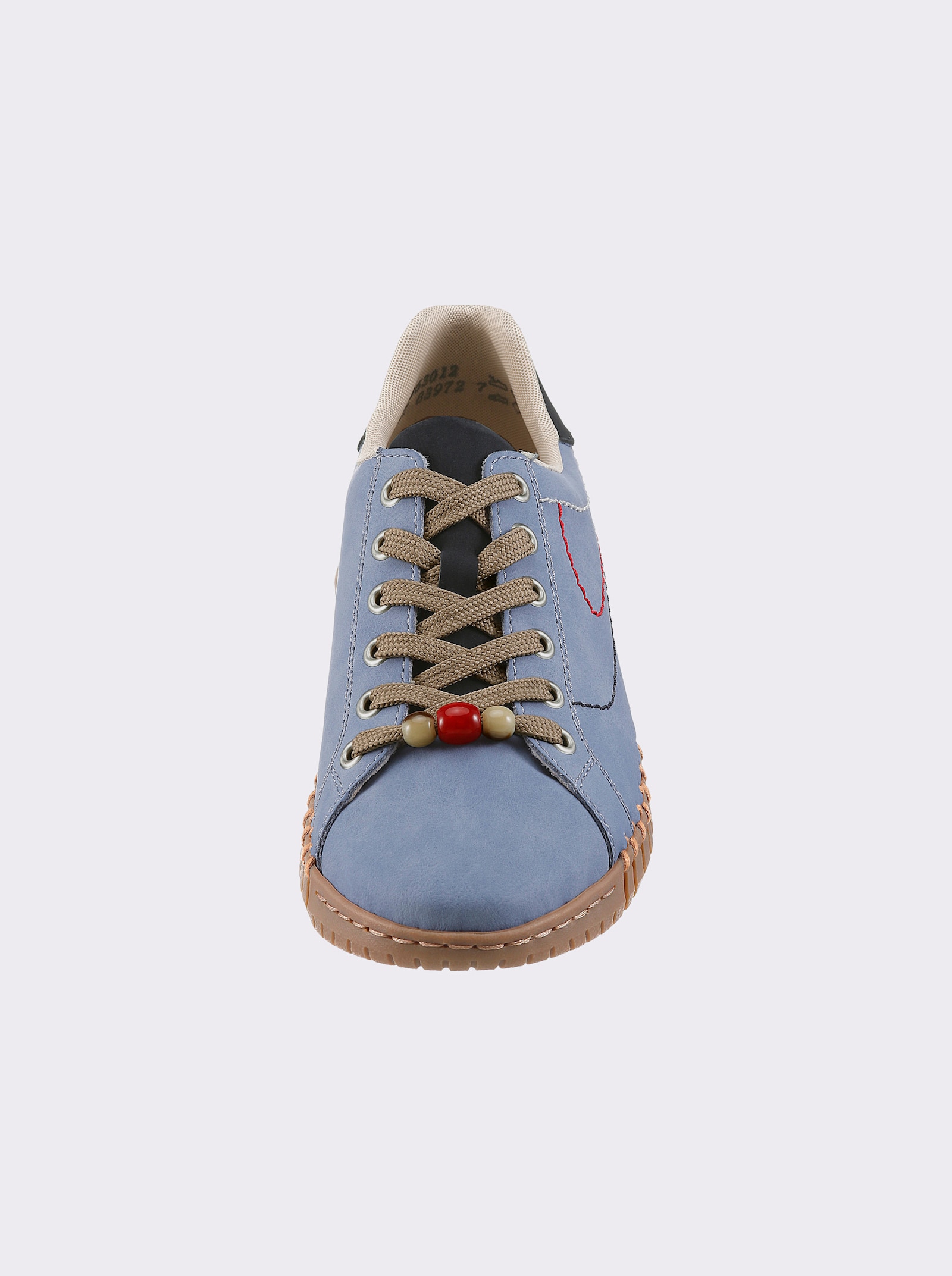 Rieker Sneaker mit Zierperlen - hellblau