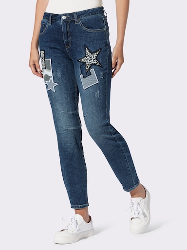 heine 5-Pocket-Jeans - blue-stone-washed