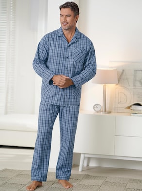 KINGsCLUB Pyjama - blau-kariert
