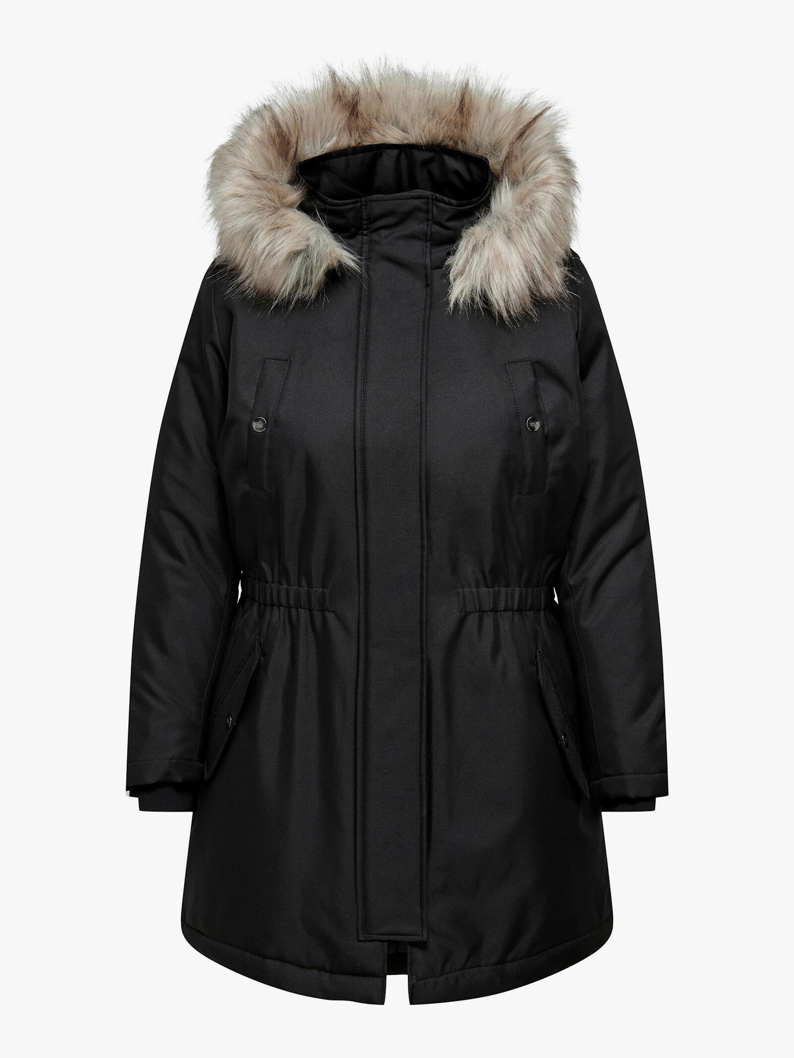 ONLY CARMAKOMA Parka - black detail:nature fur