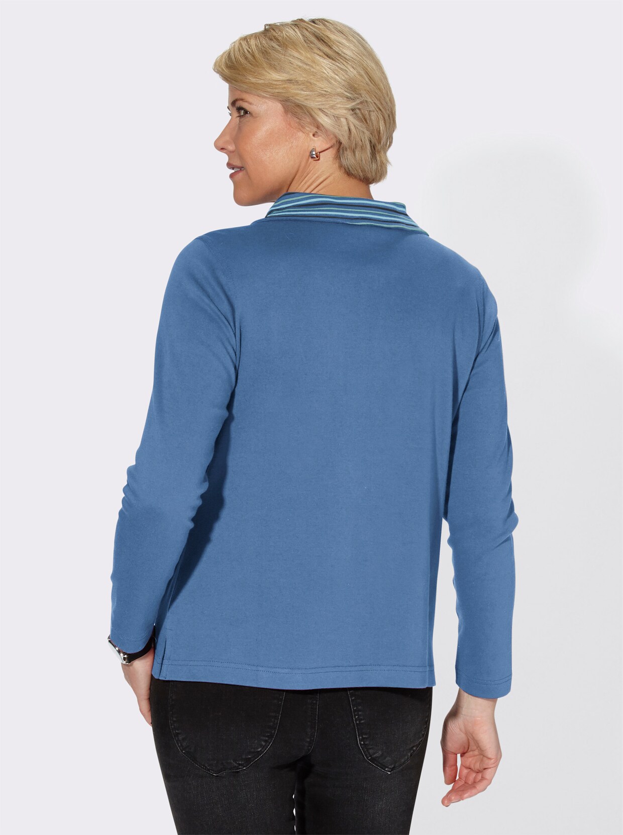 sweatshirt - middenblauw