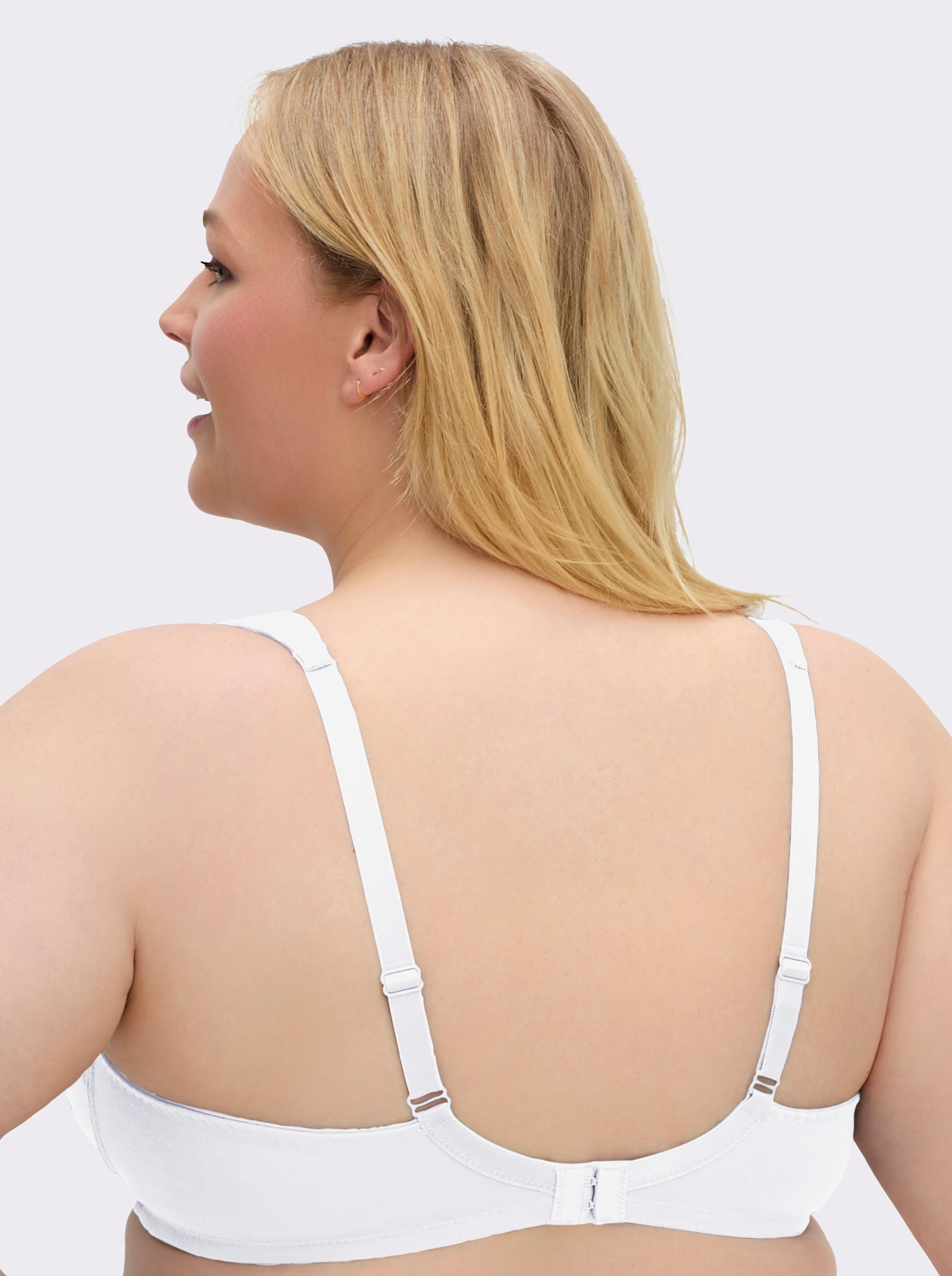 Sport-BH ohne Bügel - weiß