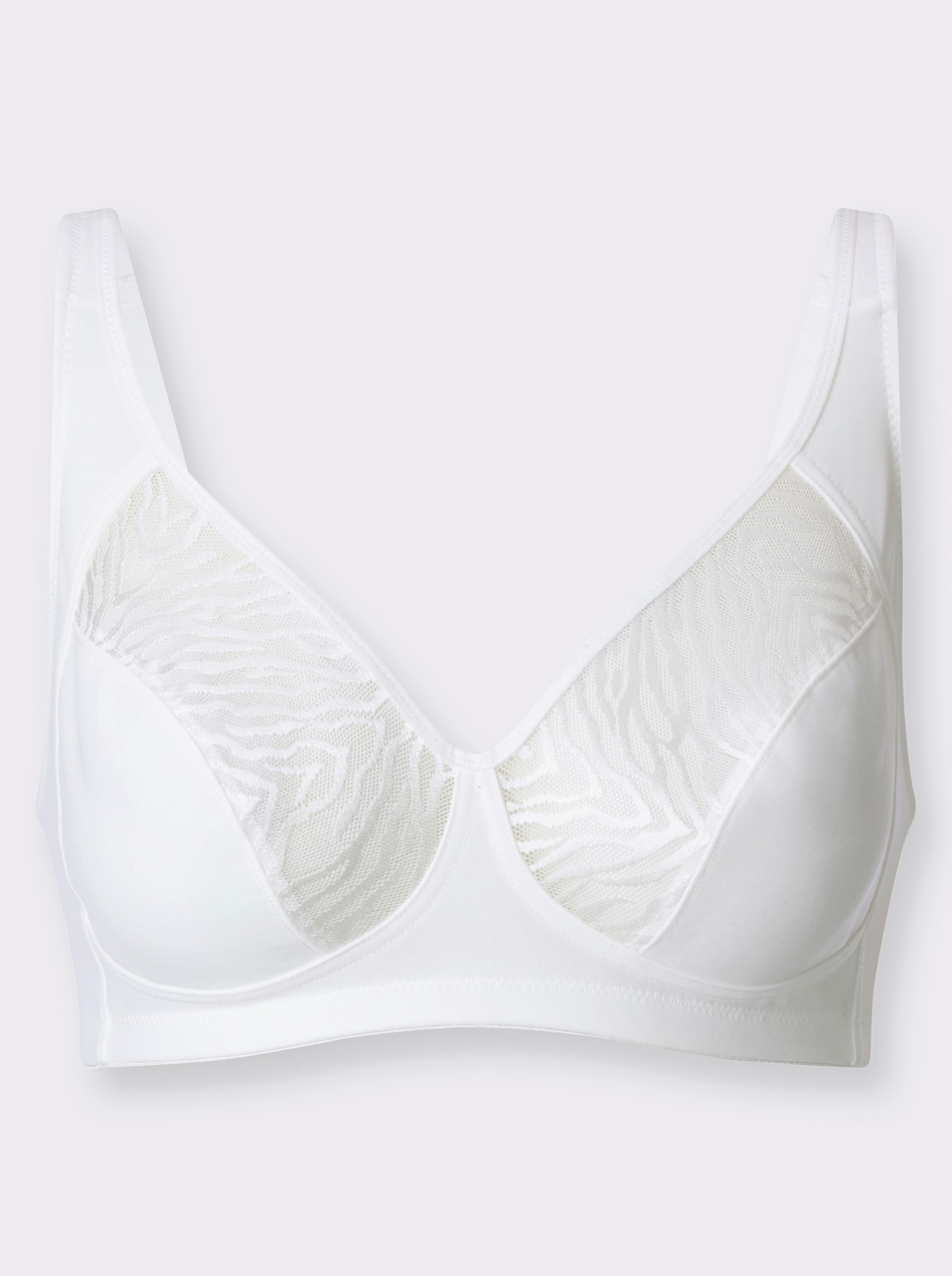 Naturana Komfort-BH ohne Bügel mit 2-geteilten Cups - ecru