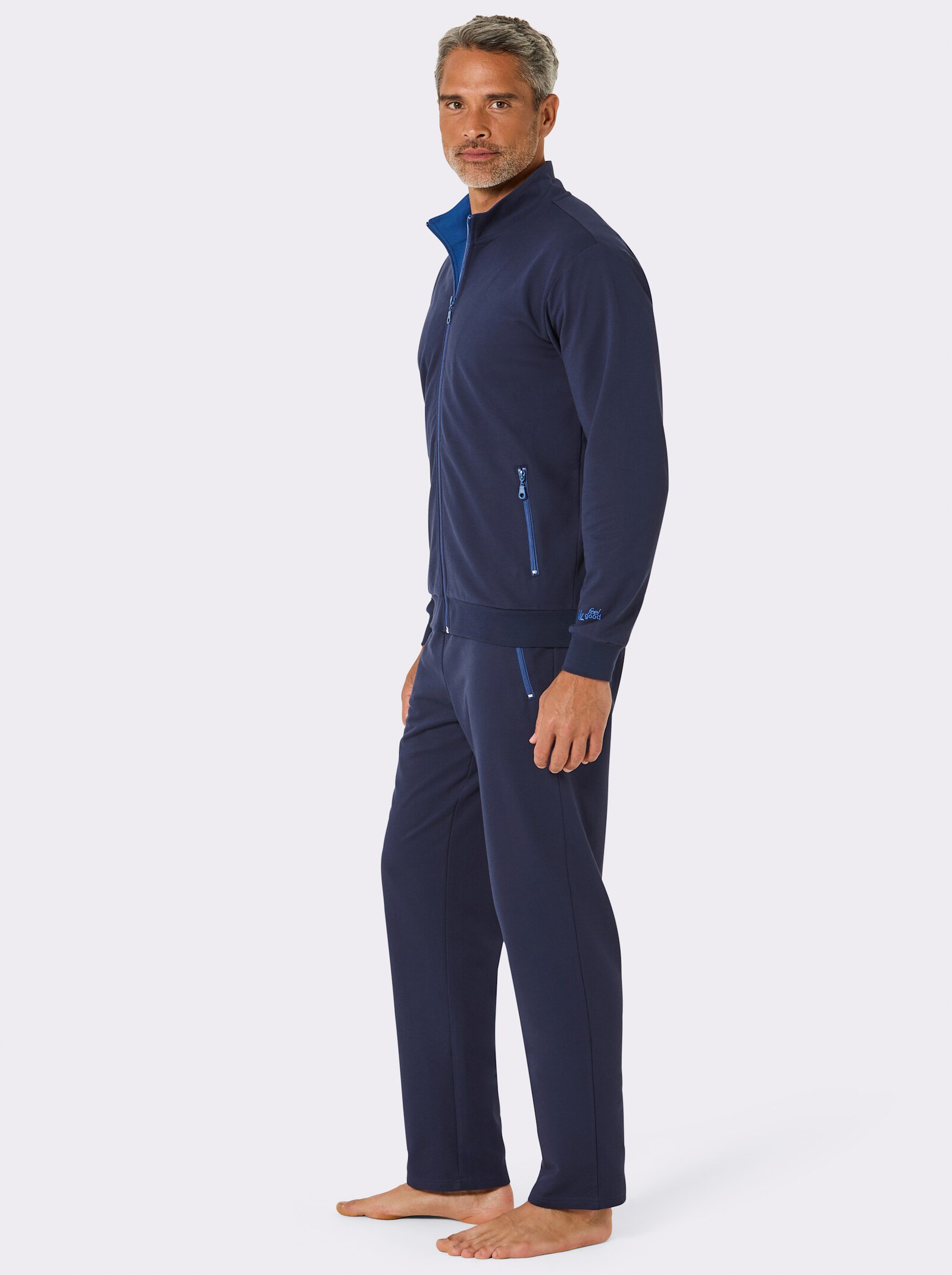 feel good Hausanzug - marine-royalblau