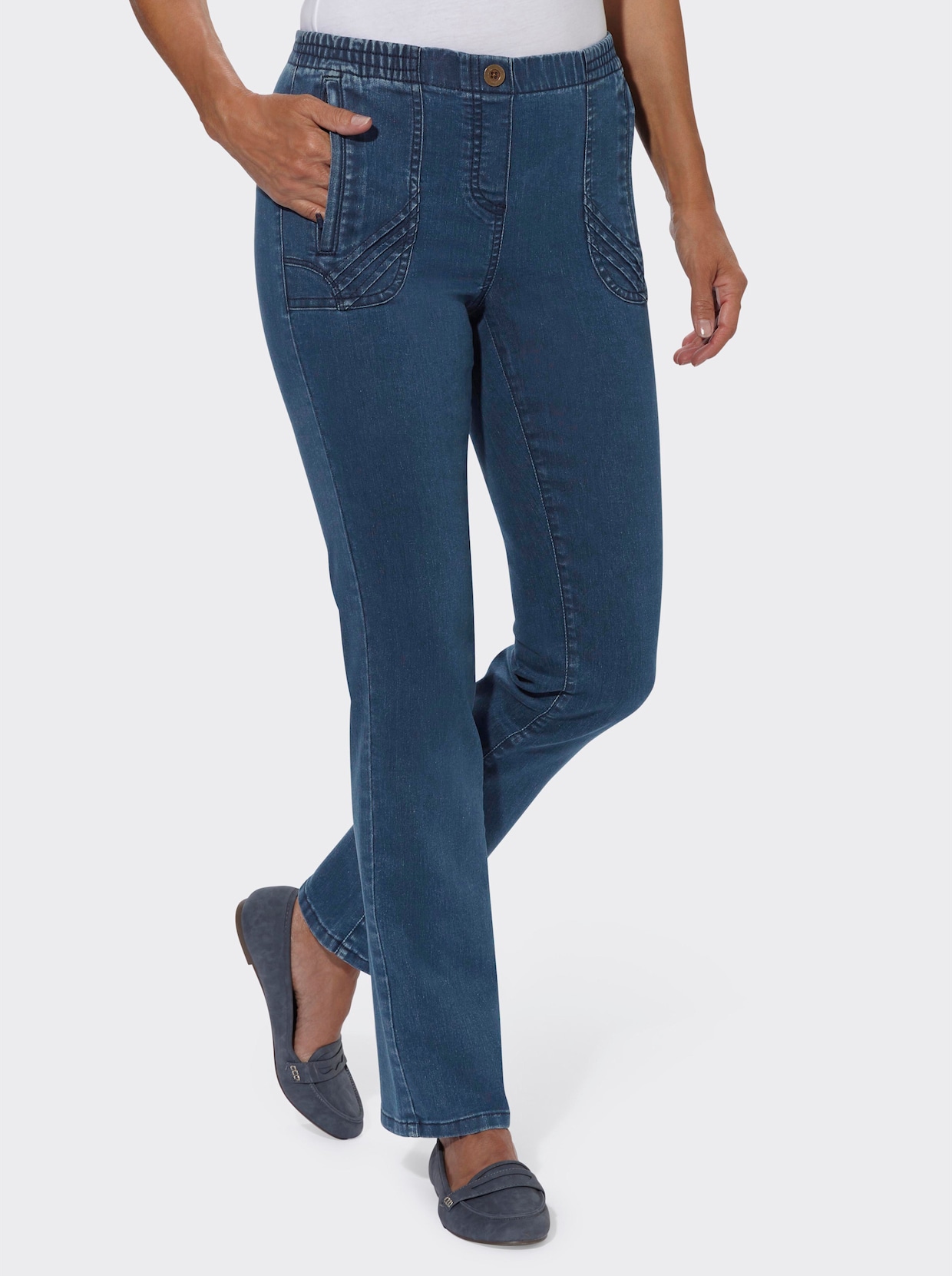 Jeans - blue-stone-washed