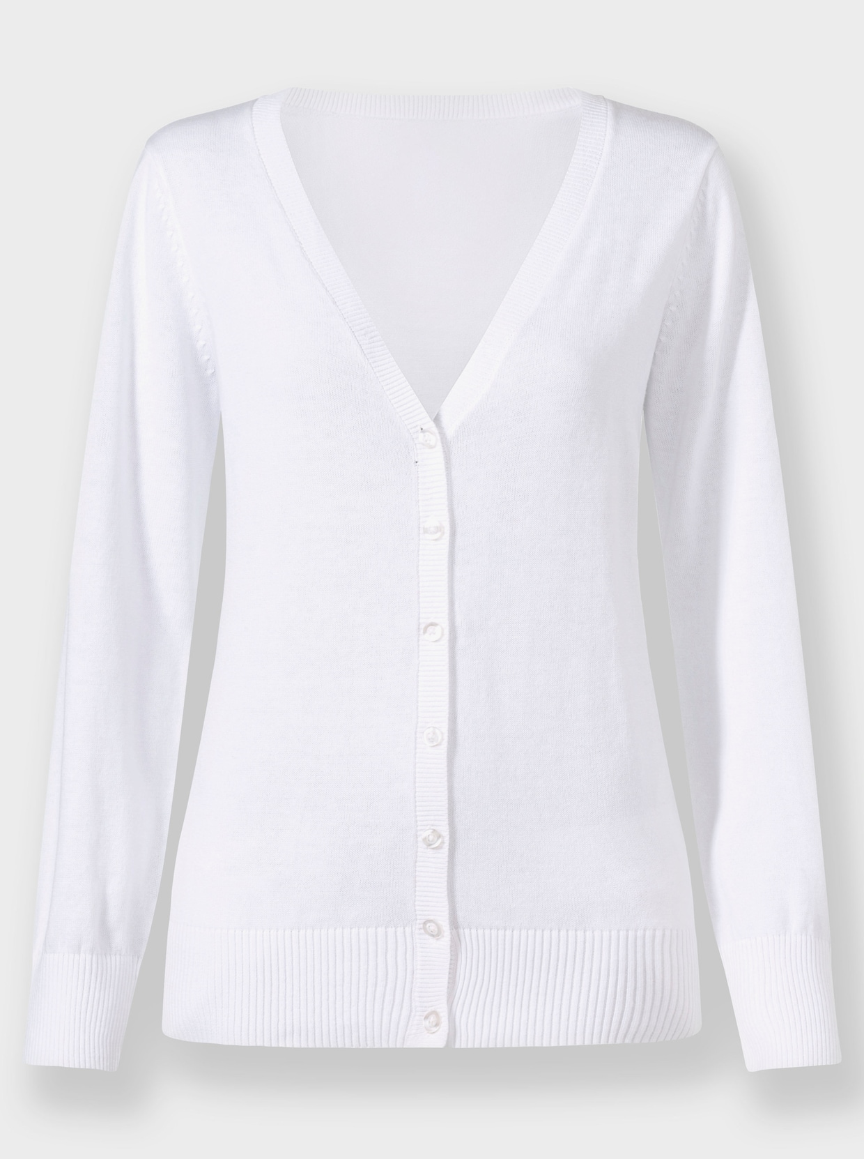 Strickjacke - ecru