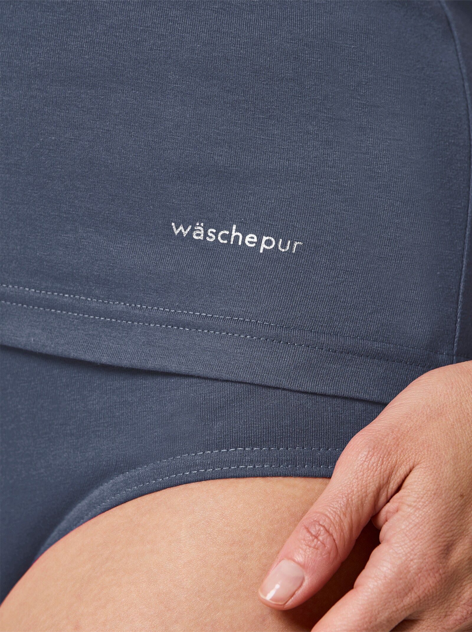 wäschepur Achselhemd im 2er-Pack - rauchblau