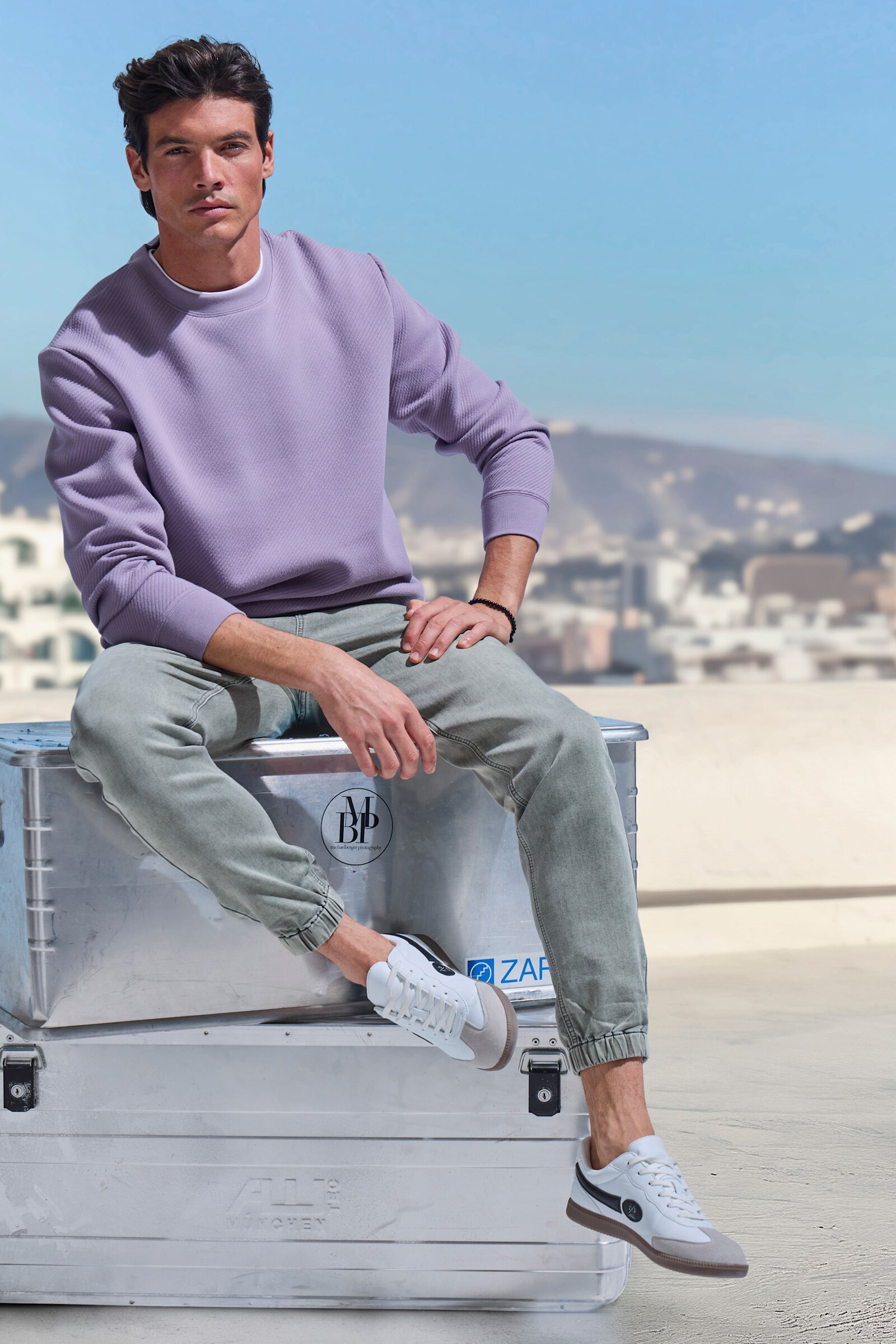 John Devin Jogger Pants - khaki-denim