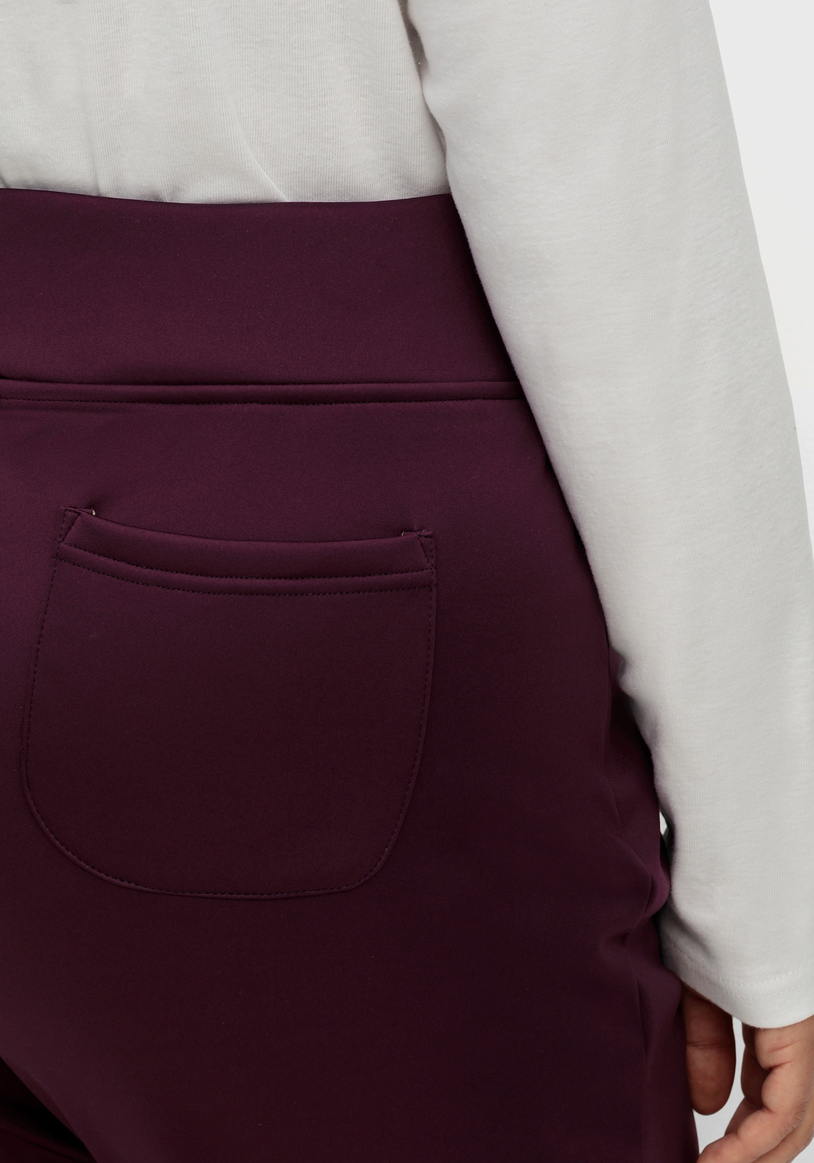 Schlupfhose mit wärmender Fleece-Innenseite - bordeaux