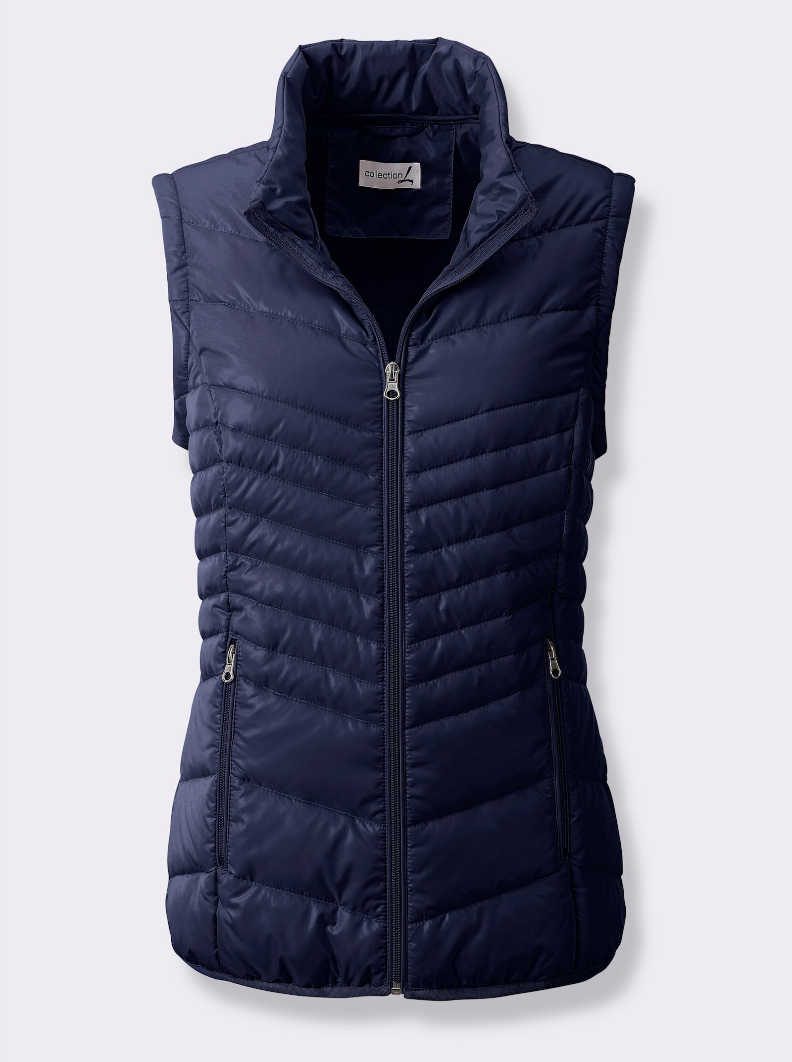 Steppjacke mit abzippbaren Ärmeln - marine