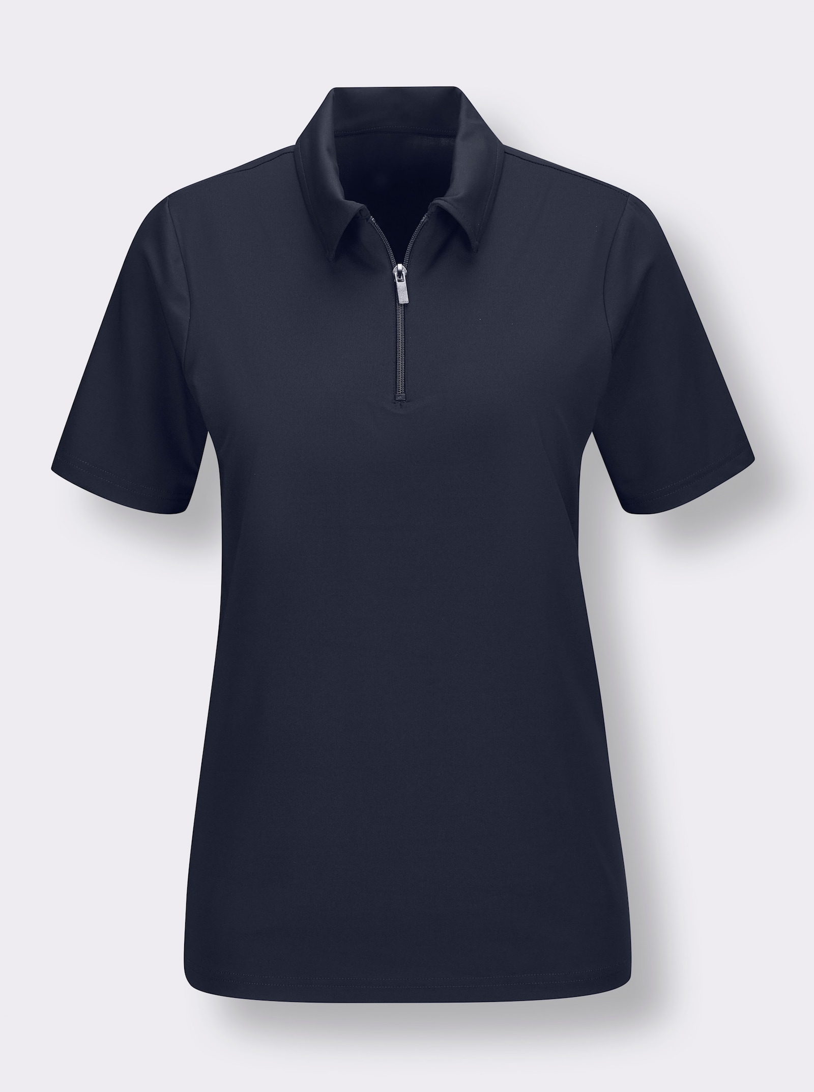 Funktionsshirt mit Reißverschluss - marine